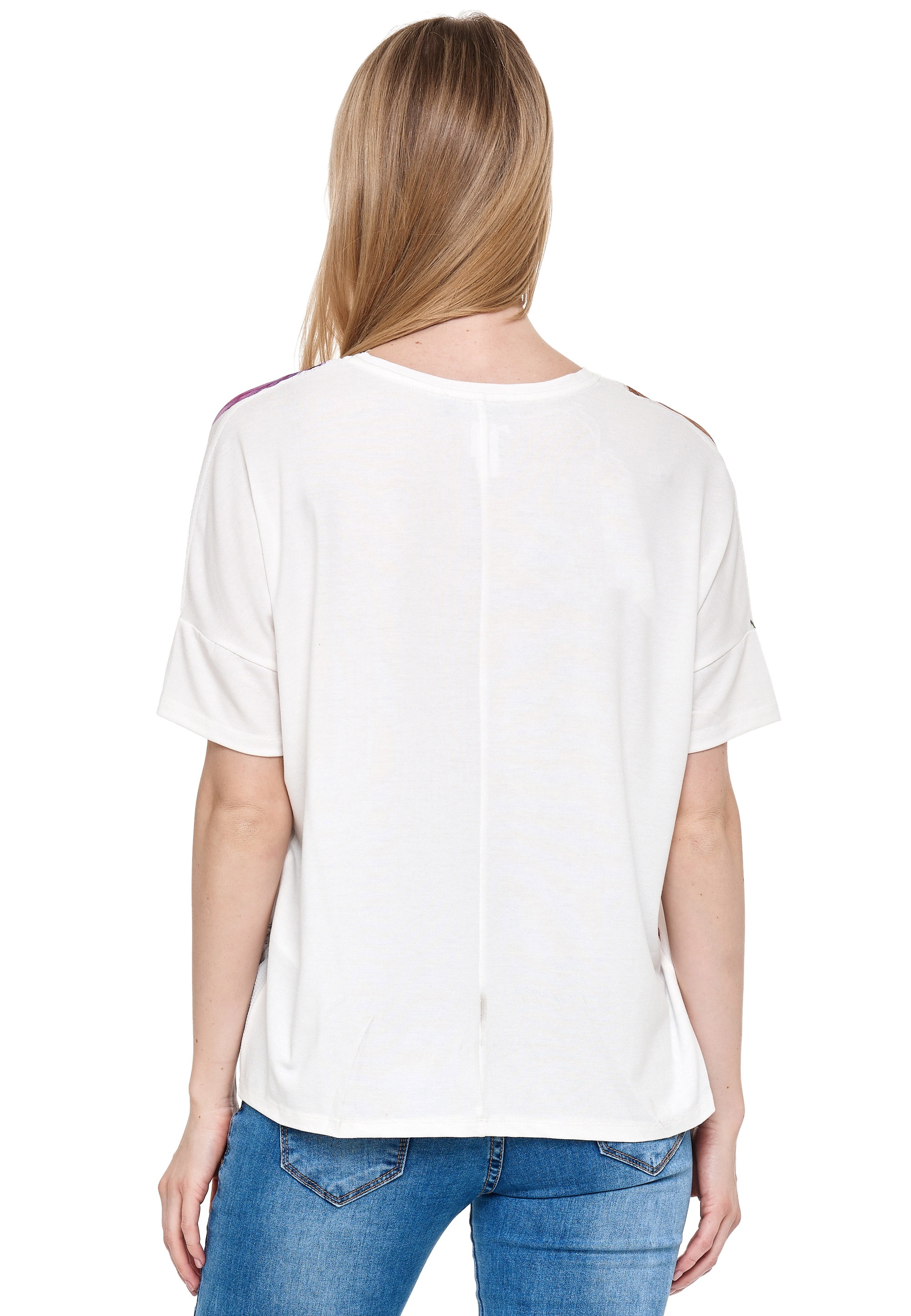 Decay T-Shirt, mit tollem Feder-Print