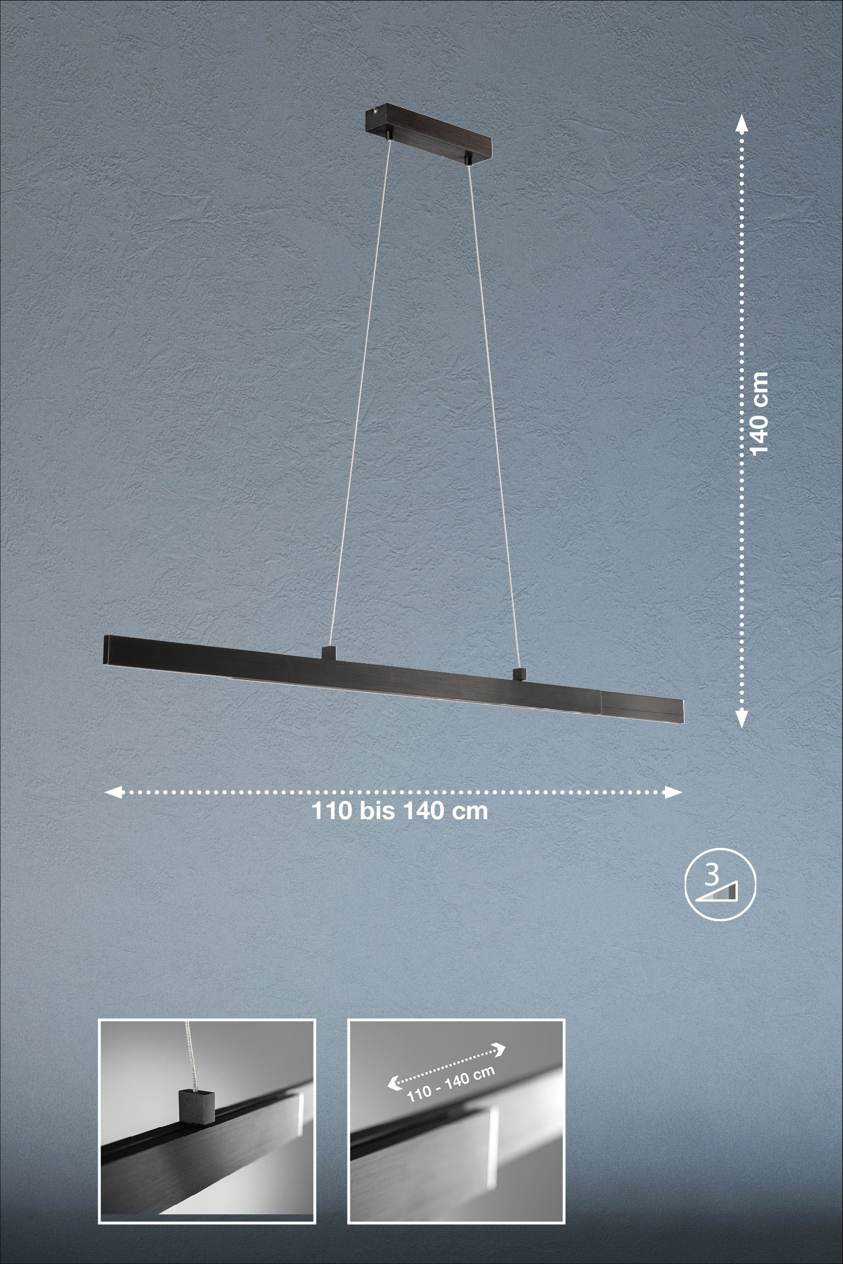 LED Pendelleuchte »Orell«, 1 flammig, Leuchtmittel LED-Modul | LED fest integriert