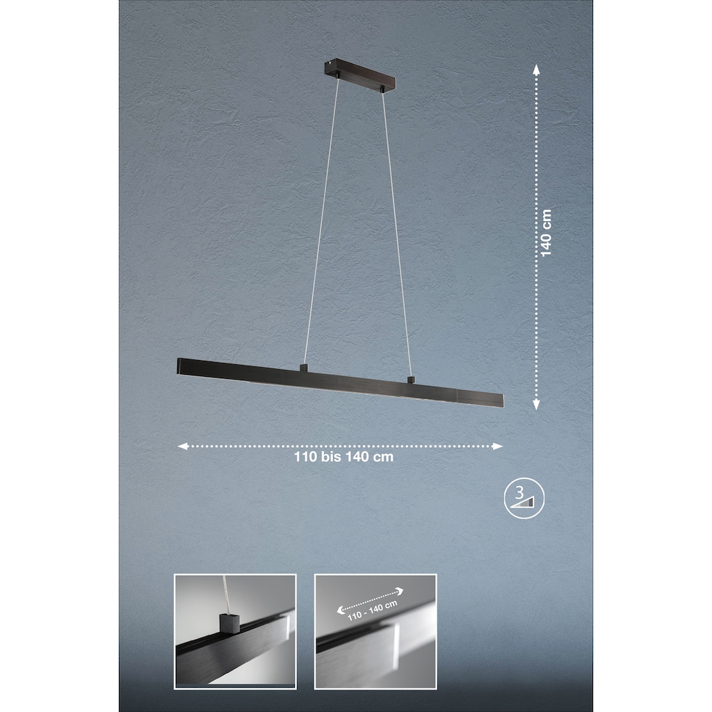 FISCHER & HONSEL LED Pendelleuchte »Orell«, 1 flammig-flammig