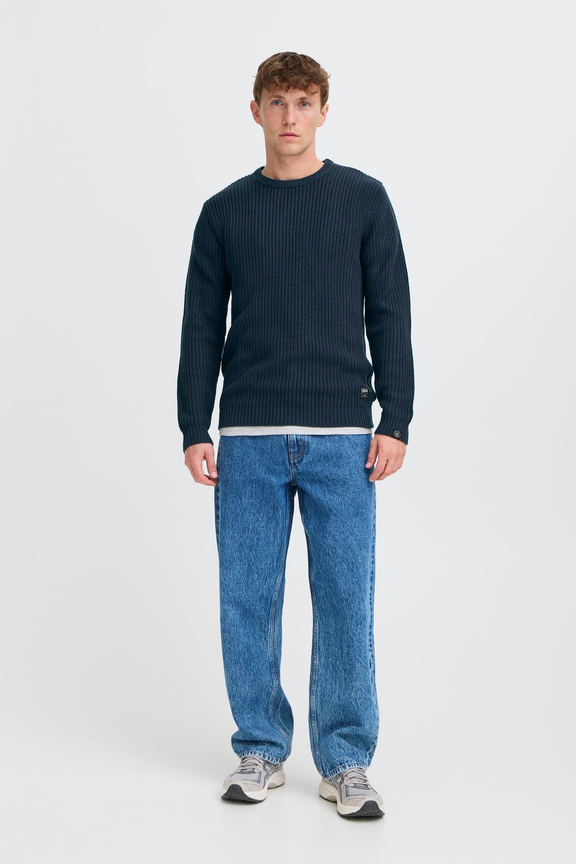 !Solid Strickfleece-Pullover »Strickpullover SDARON«