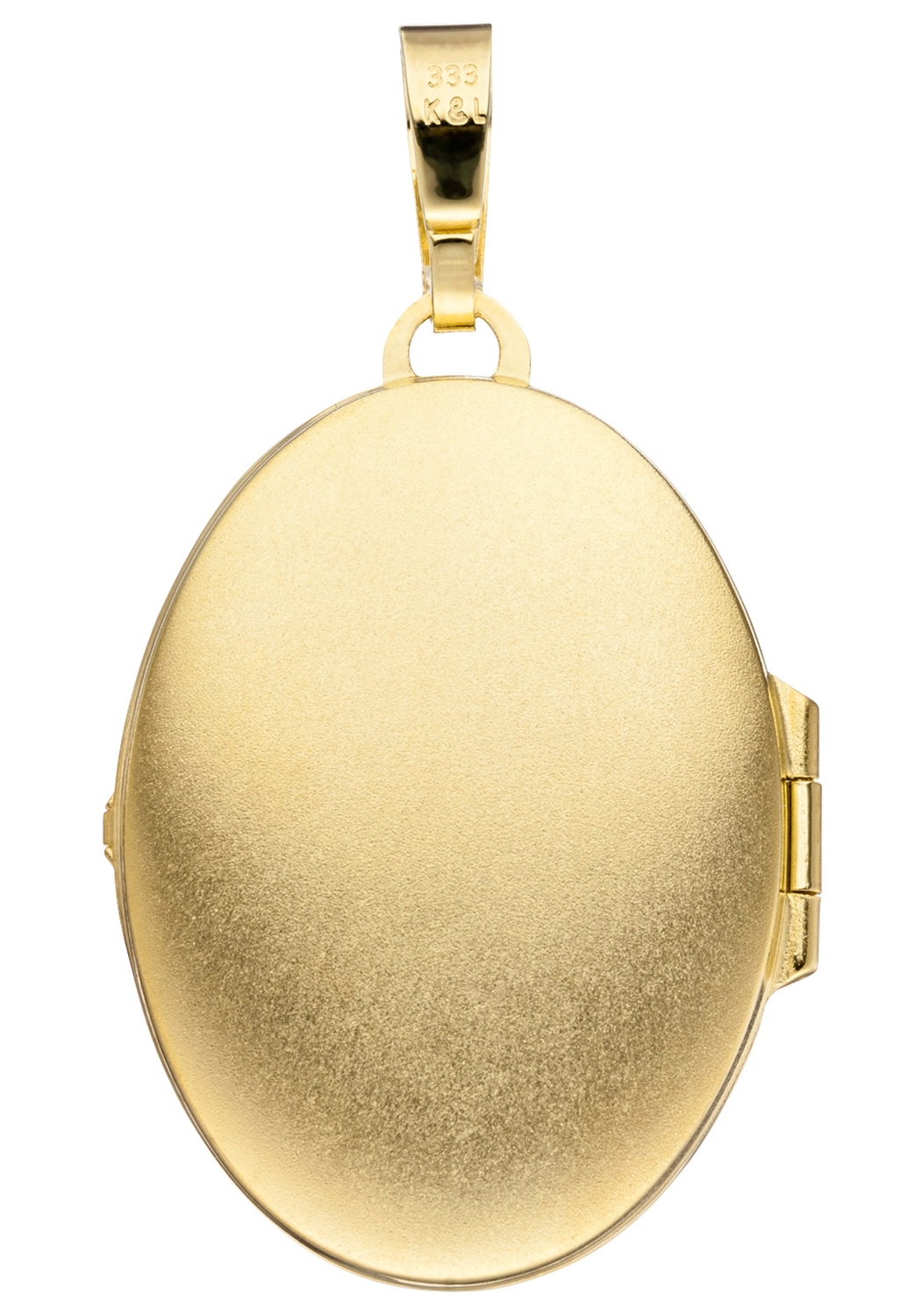 JOBO Medallionanhänger »Anhänger Medaillon oval 33 mm« ()  333 Gold für 2 Fotos