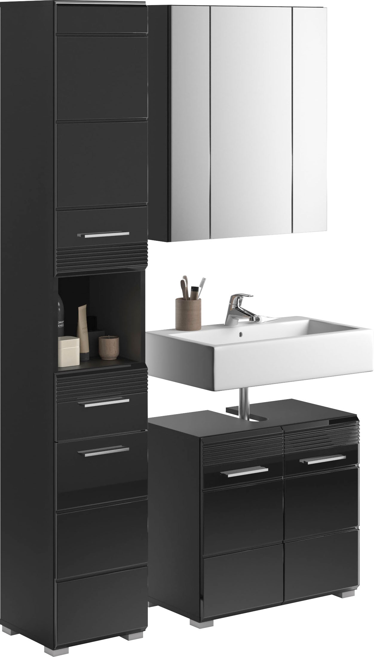 INOSIGN Badmöbel-Set "Malmö, 3 teilig, bestehend aus:" 3 Stk. tlg. günstig online kaufen