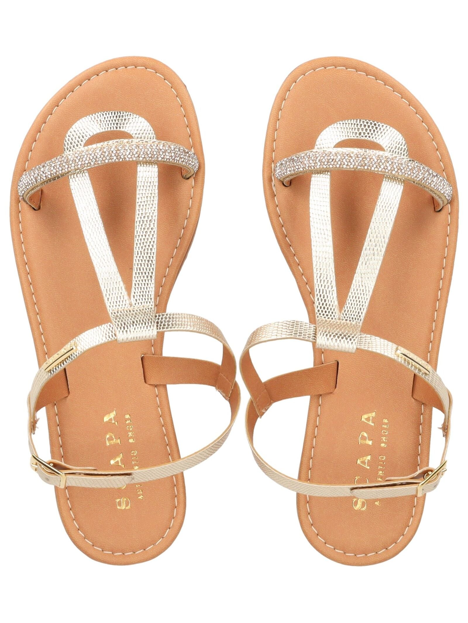 Scapa Riemchensandale »scapa Sandalen Lederimitat«