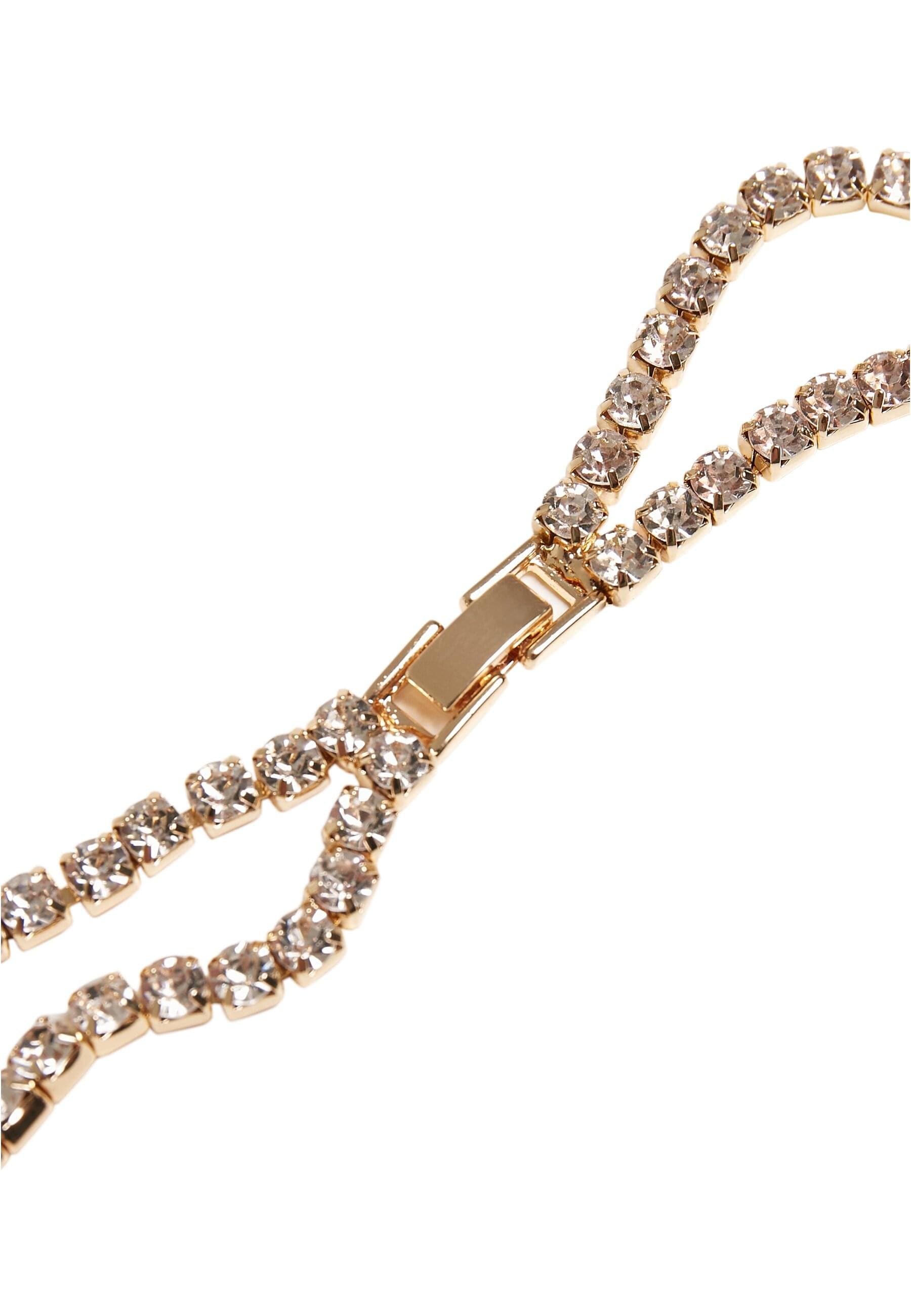 URBAN CLASSICS Edelstahlkette »Urban Classics Unisex Layering Diamond Necklace«