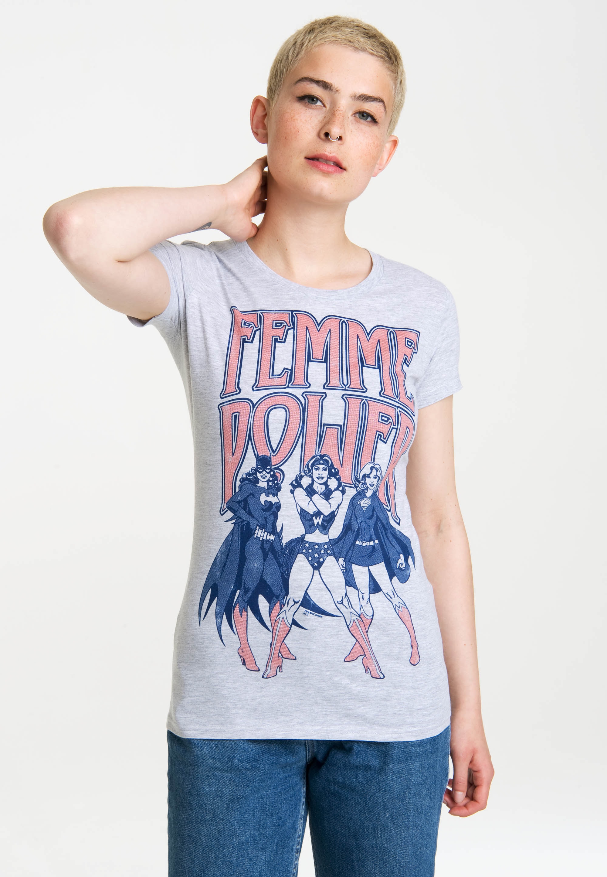 LOGOSHIRT T-Shirt "Wonder Woman", mit coolem Retro-Print günstig online kaufen