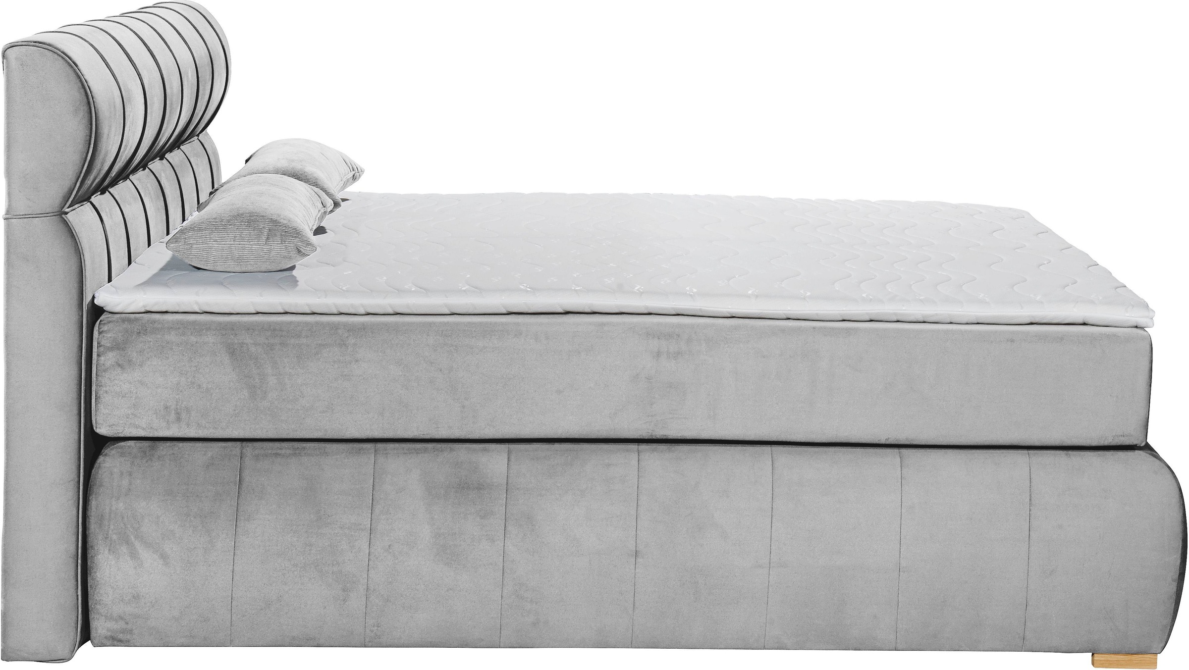 Places of Style Boxspringbett »Felicia«, in H4, inkl. Topper und Bettkasten