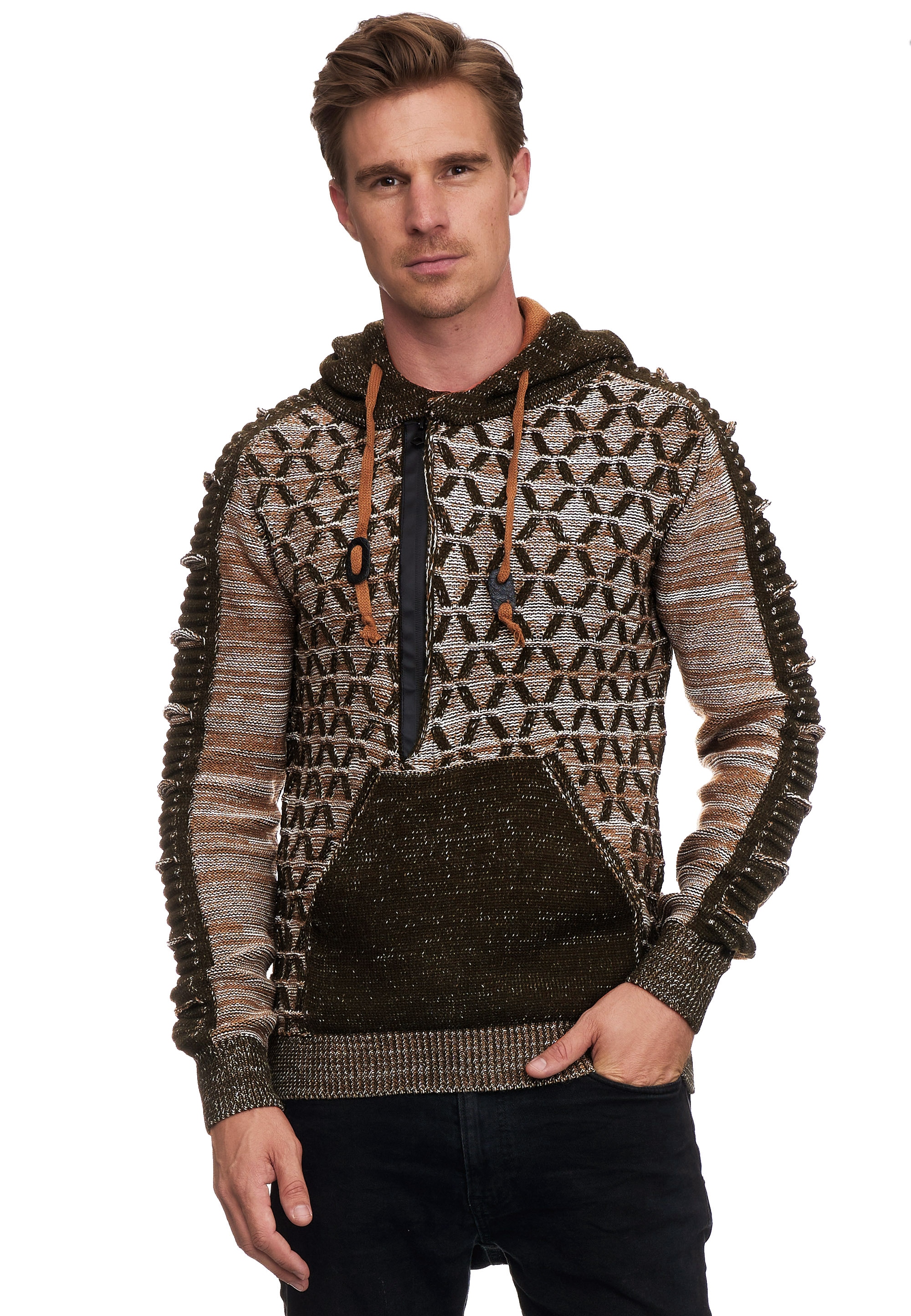 Kapuzensweatshirt, in ausgefallenem Design