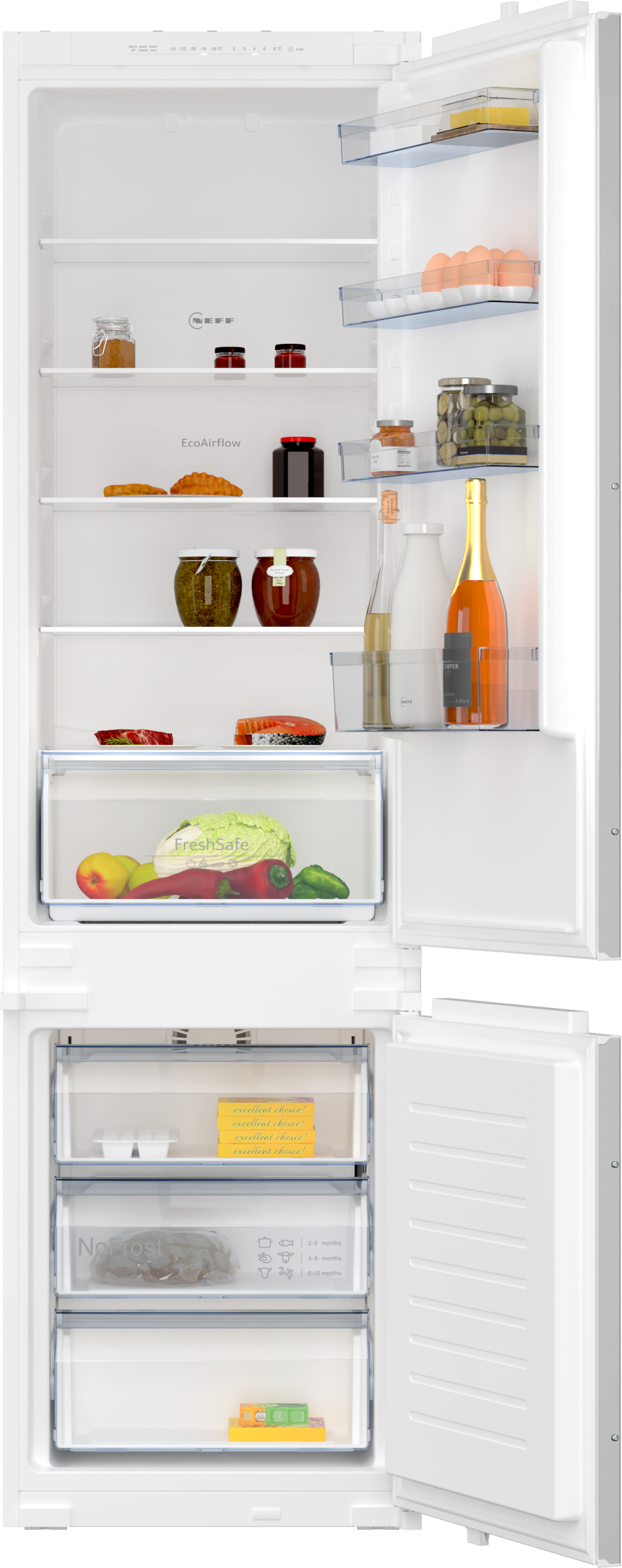 NEFF Einbaukühlgefrierkombination "KI7961SE0" 193,5 cm hoch 54,1 cm breit m günstig online kaufen