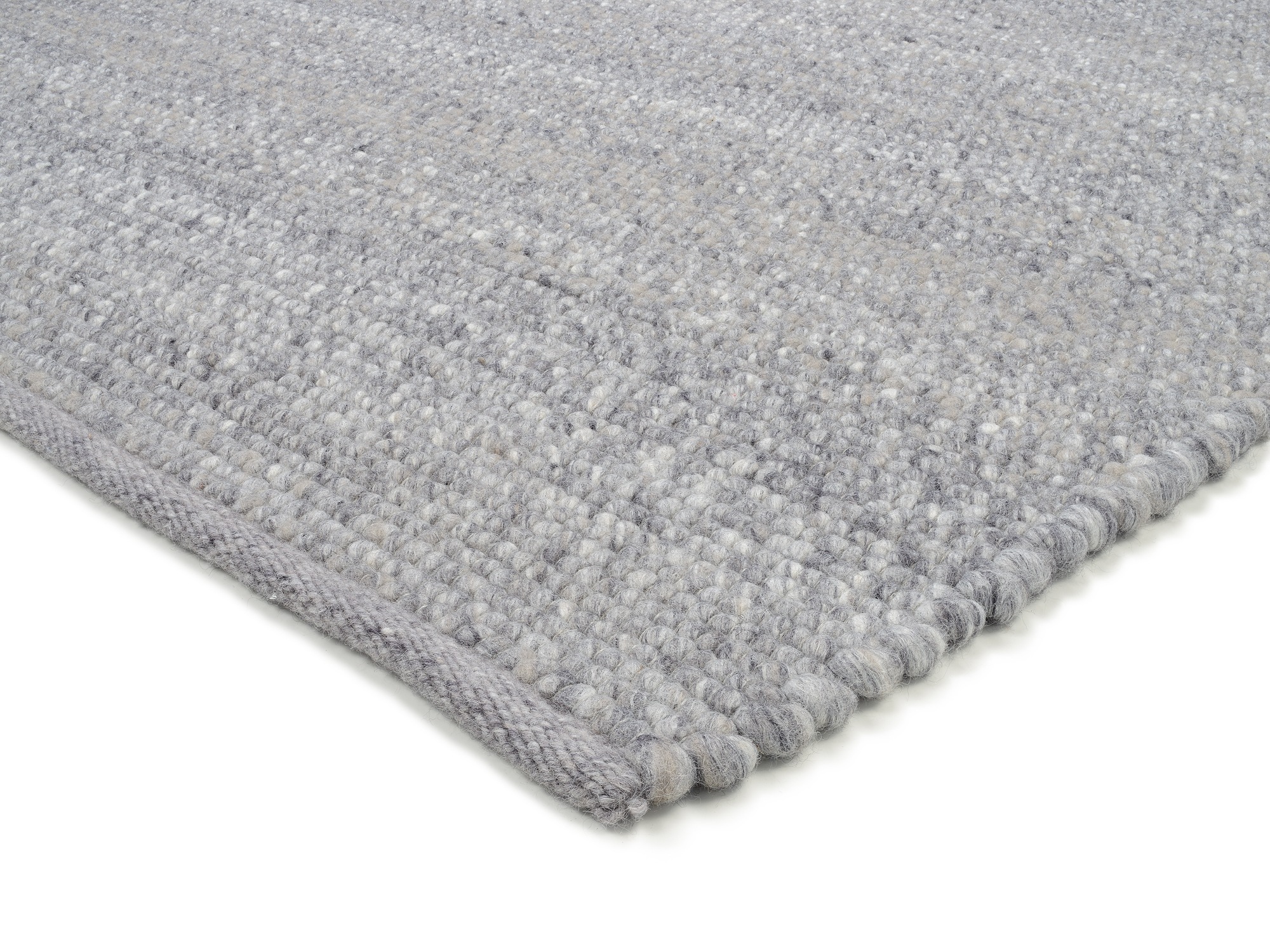Teppich OCI DIE TEPPICHMARKE "FAVORIT", grau, H:12mm Ø:200cm, Wolle, Teppiche, Teppich, Handweb-Teppich aus Indien, handgewebt, hochwertig verarbeitet 3