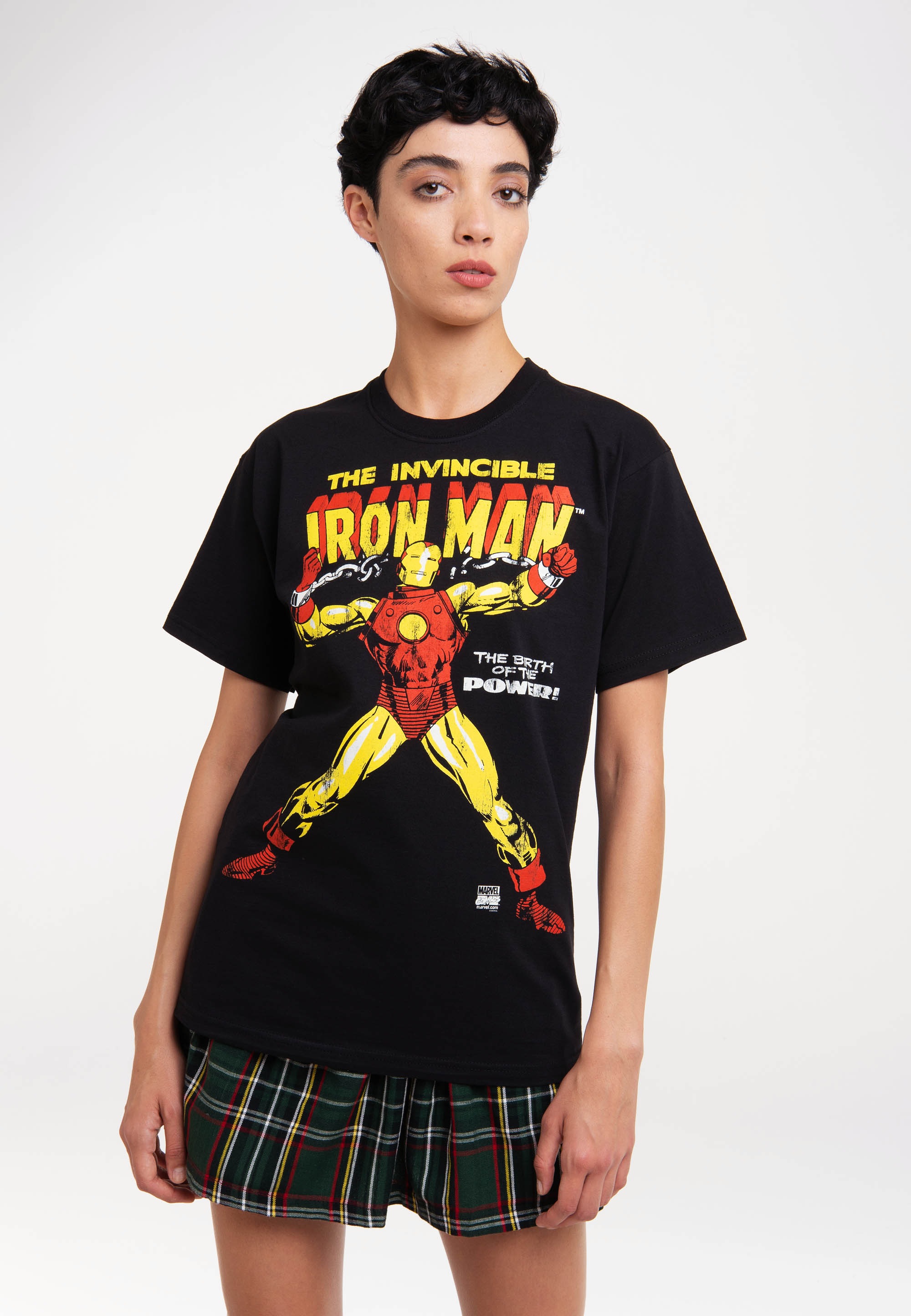 LOGOSHIRT T-Shirt »Iron Man - The Birth Of The Power«, mit lizenziertem Print