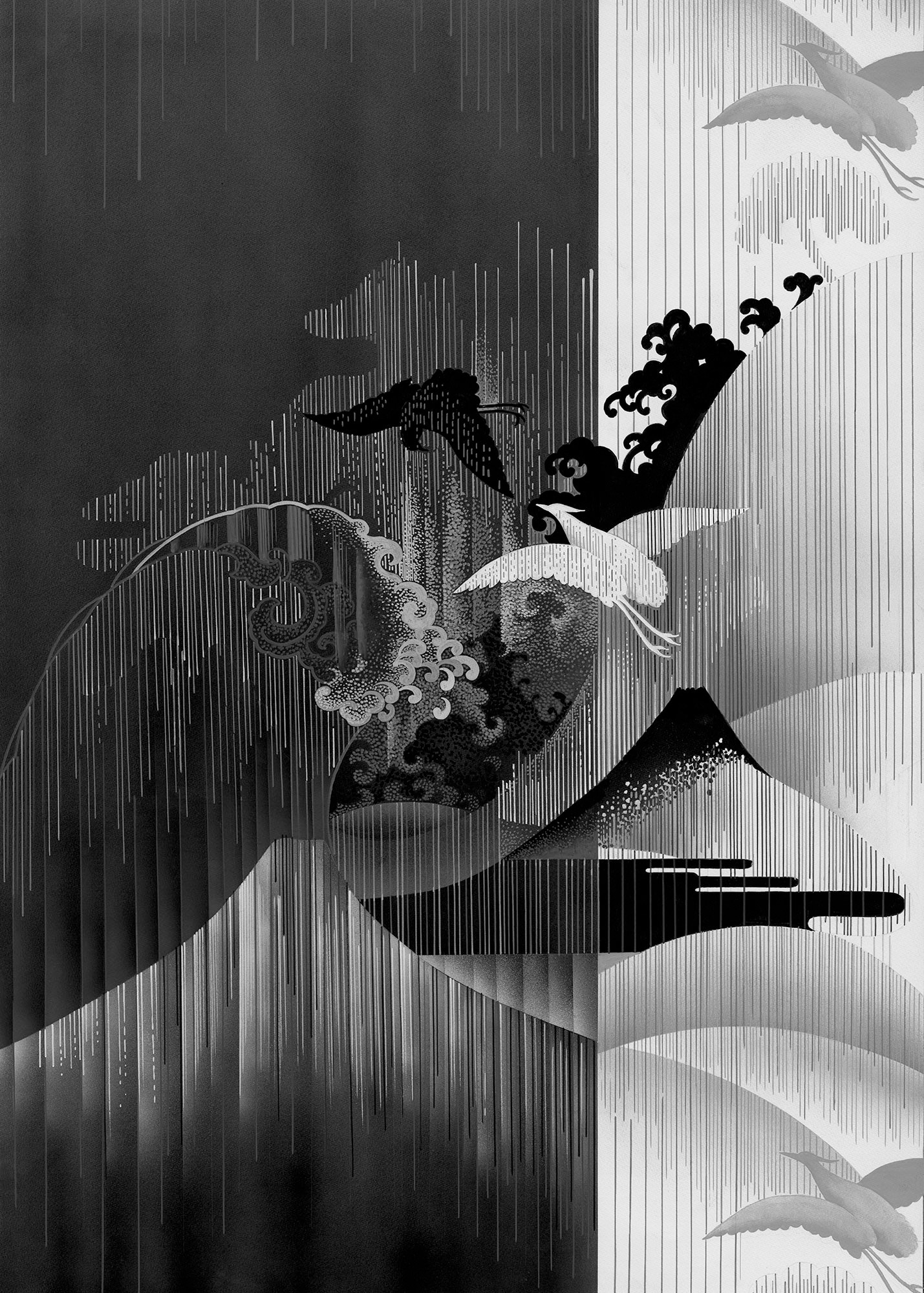 Komar Vliestapete »Yin Yang« 200x280 cm (Bre...