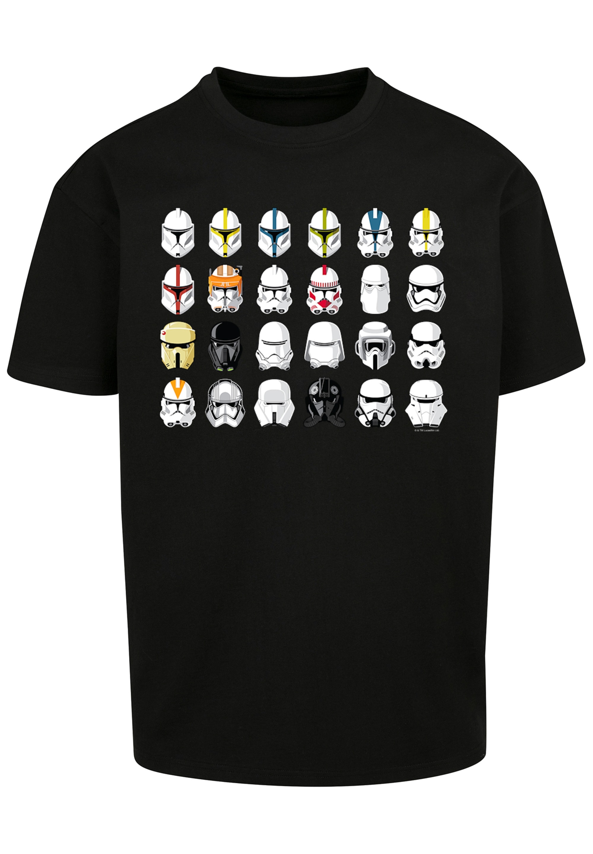 F4NT4STIC T-Shirt »Star Wars Stormtrooper Helmets CAD«, Print