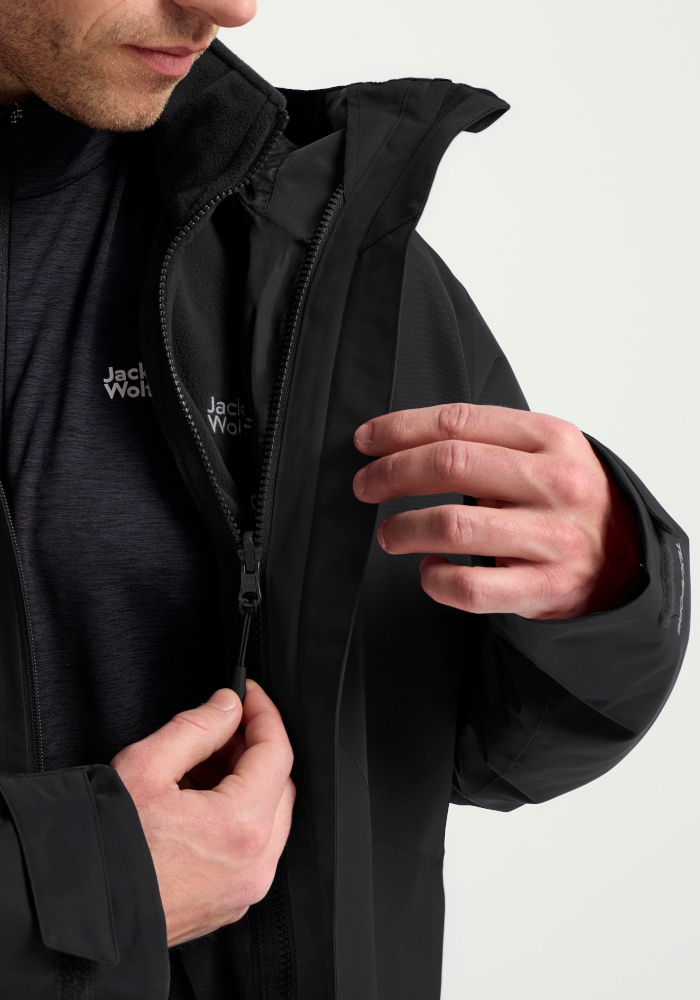Jack Wolfskin 3-in-1-Funktionsjacke »STONETRAIL 3IN1 JKT M« für Sportmode und Outdoormode, sportlicher Stil, 3-in-1-Funktionsjacke