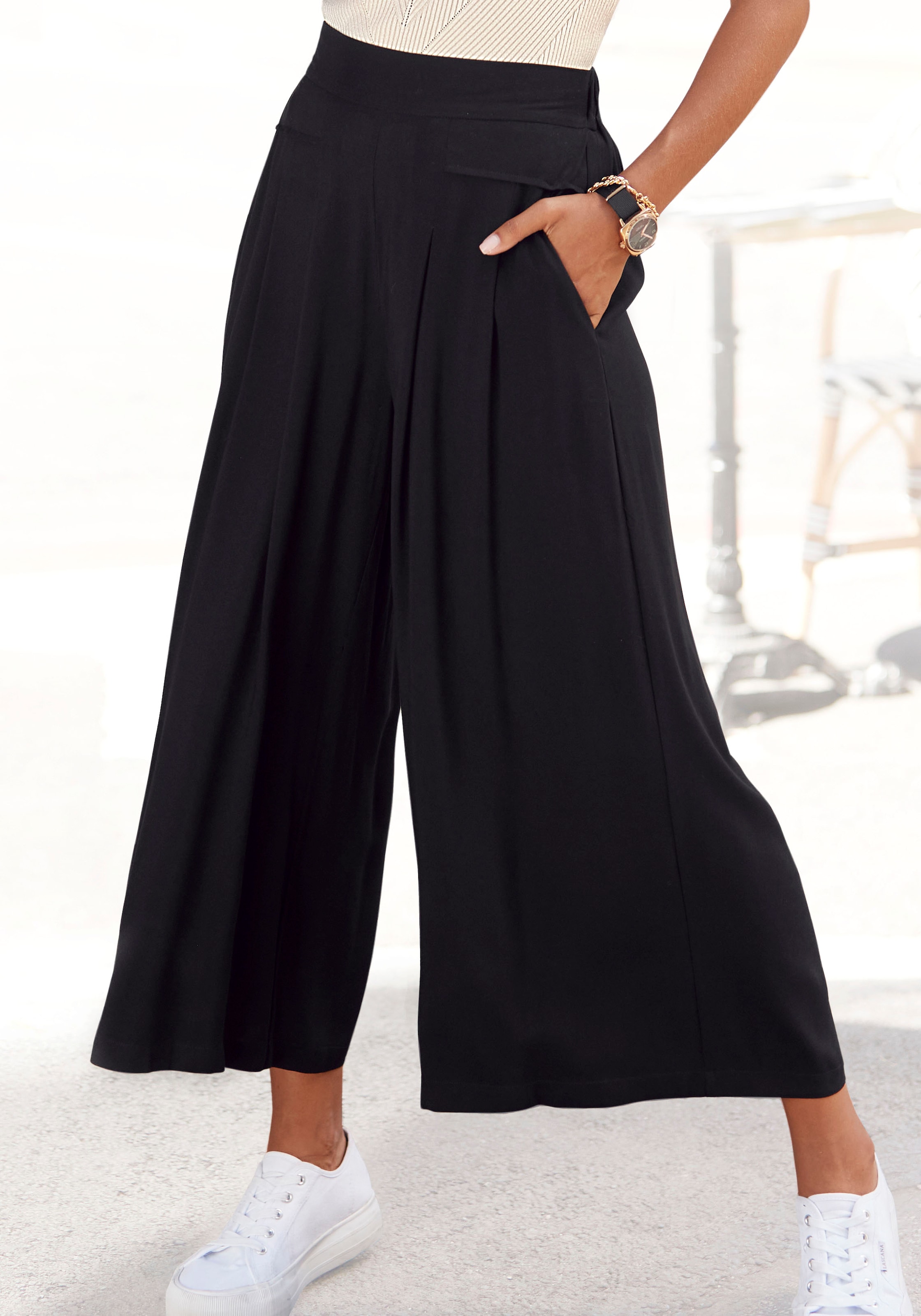 | für & BAUR Damen kaufen online Culottes schwarz Hosenröcke