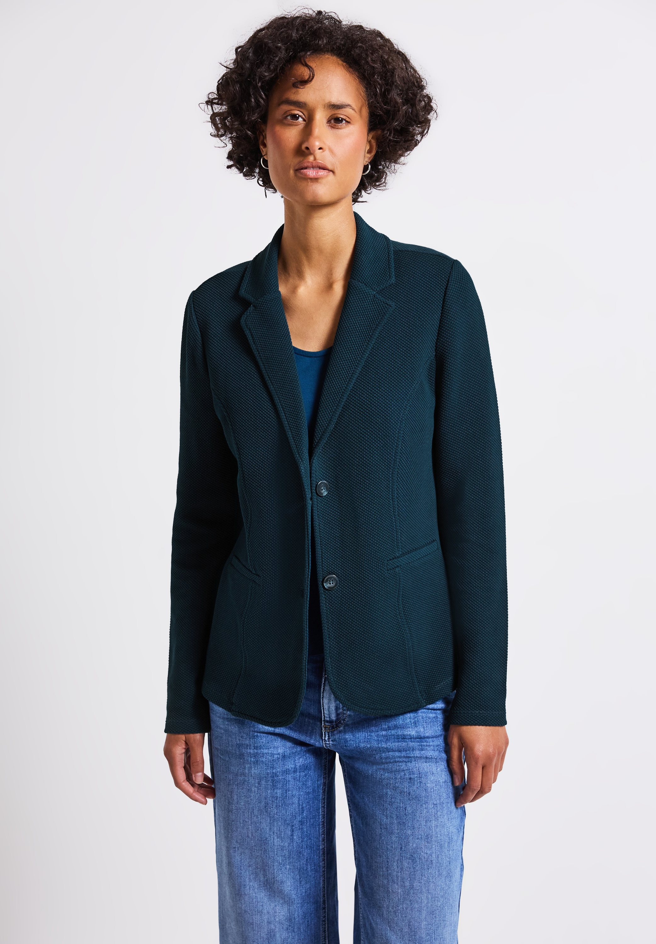 STREET ONE Kurzblazer, aus softem Materialmix günstig online kaufen