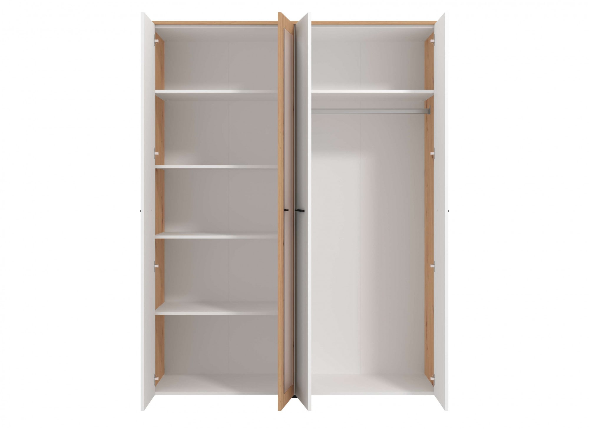 INOSIGN Kleiderschrank »Varadero, 2 moderne Farbkombinationen mit schwarzen Griffen«, mit 1 Spiegeltür, in den Breiten 119 und 157cm, FSC-zertifiziert