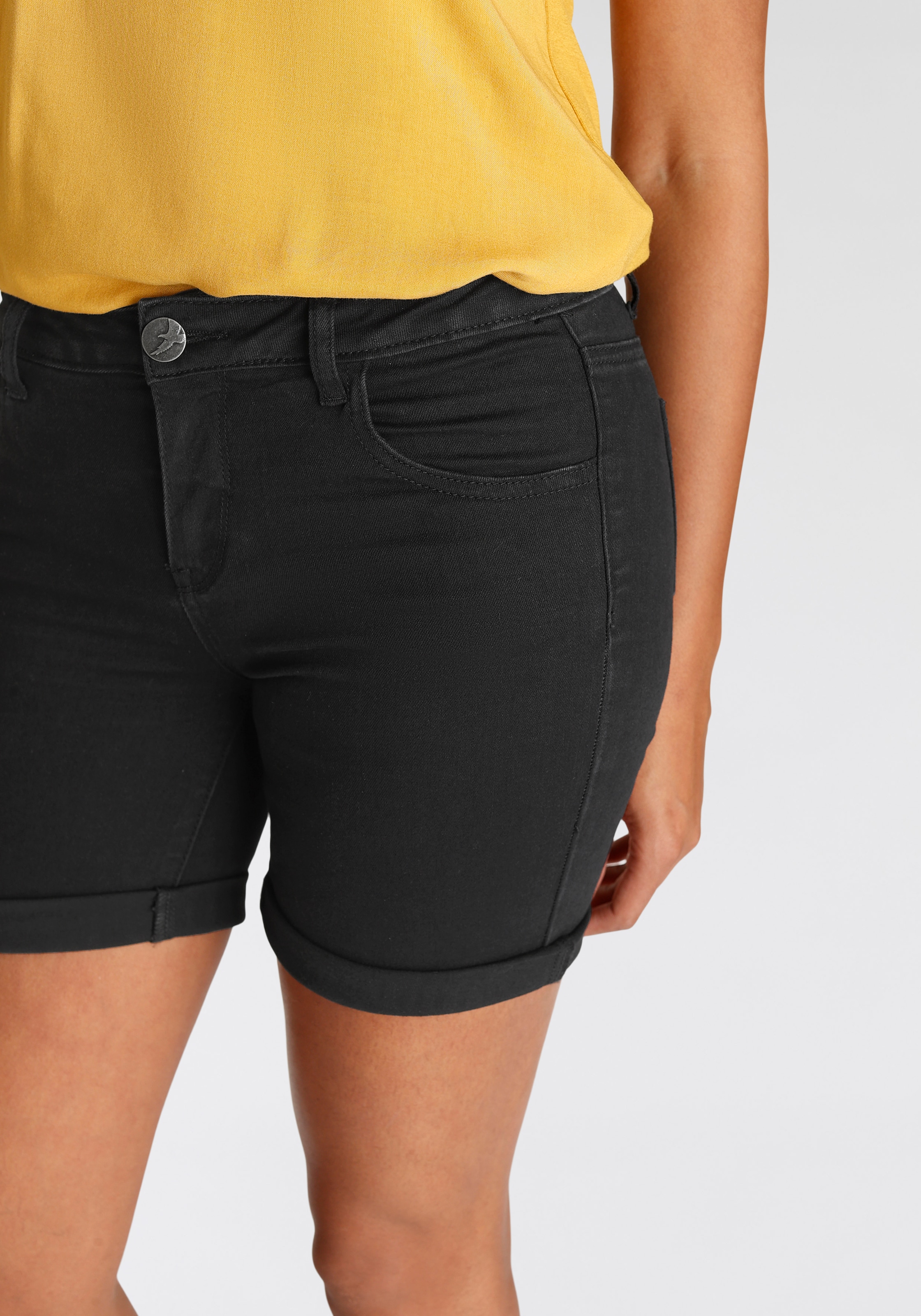 Arizona Jeansshorts »Ultra-Stretch«, Mid-Waist