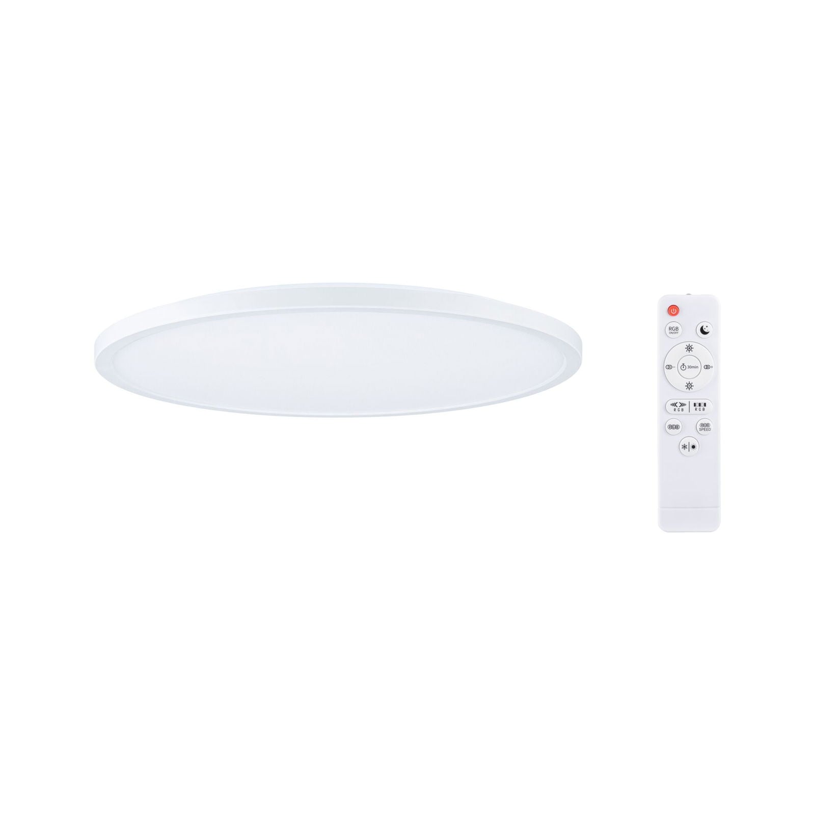 PAULMANN LED Panel "Atria Shine 3000K IP20 rund RGB+ dimmbar", 1, Ø 40cm H: 2,5cm, 1 Stk., weiß, Leuchten, Farbwechsler, Farbsteuerung