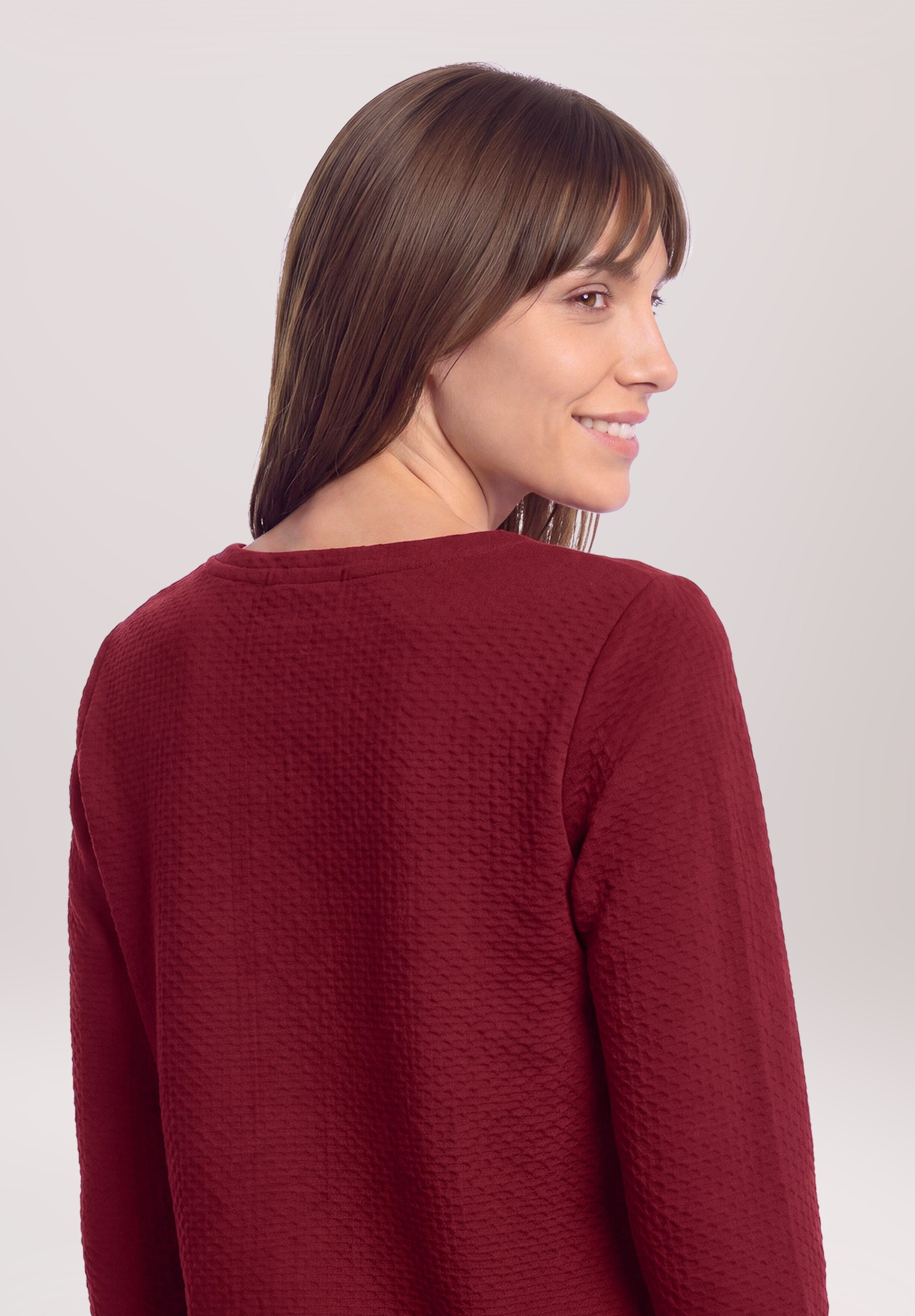 Betty&Co 3/4-Arm-Shirt »Damen mit Struktur« 1