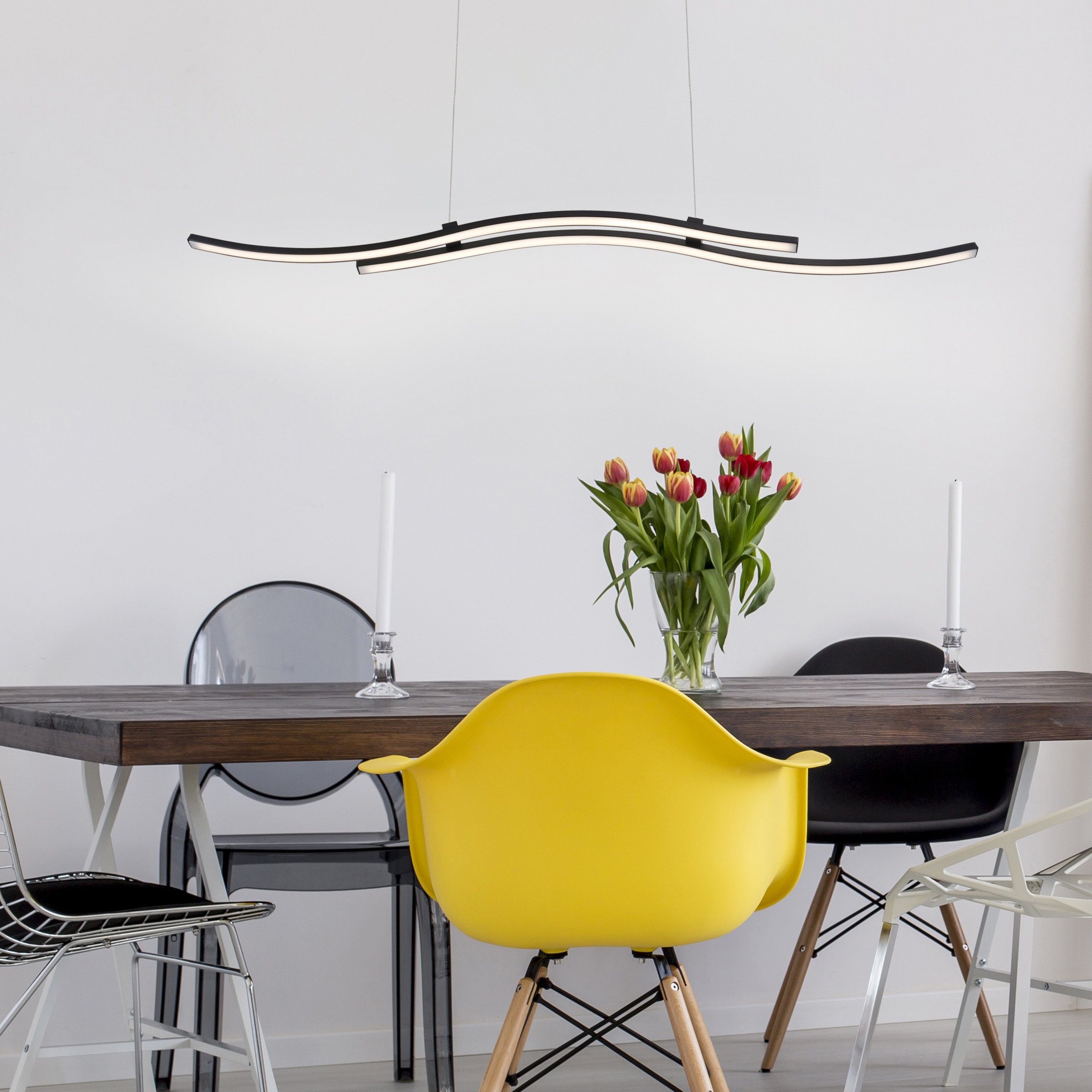 NÄVE Onda Pendant Lamp Black 120cm 2