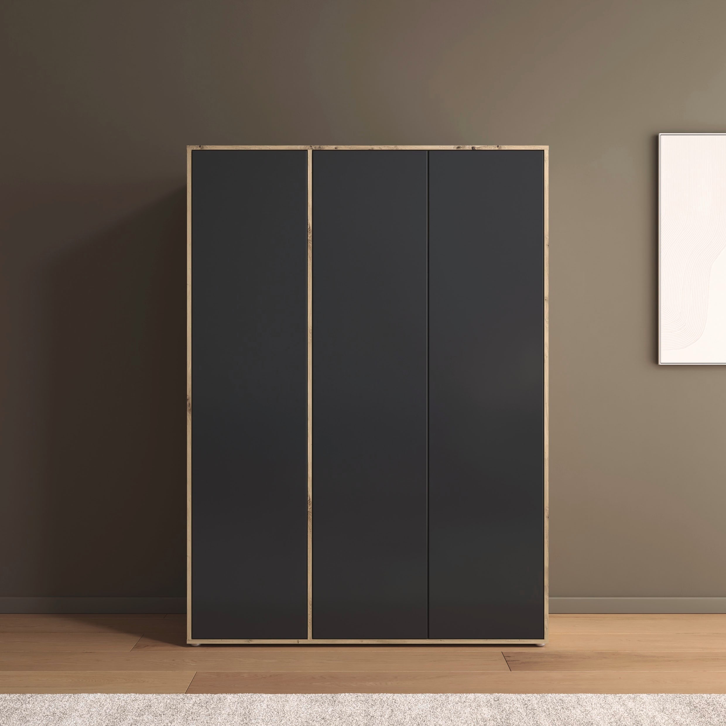 rauch Drehtürenschrank "Kleiderschrank Schrank Garderobe Wäscheschrank NABILA viel Stauraum" in 3 verschiedenen Ausstattungen BASIC/CLASSIC/PREMIUM, in 2 Breiten mit Push-to-Open Funktion TOPSELLER MADE IN GERMANY
