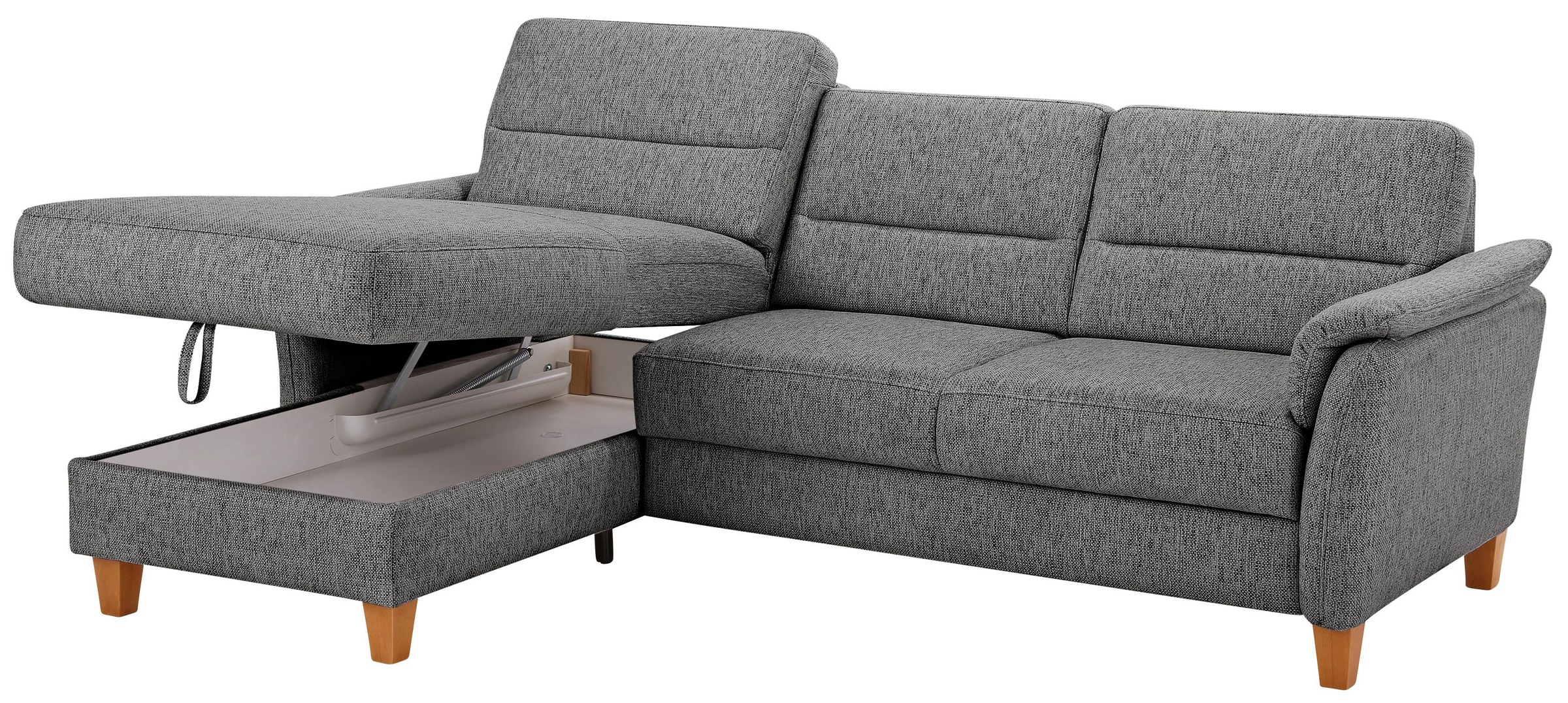 Home affaire Ecksofa »Palmera L-Form«, Federkern, wahlweise mit Bettfunktion und mit/ohne Bettkasten