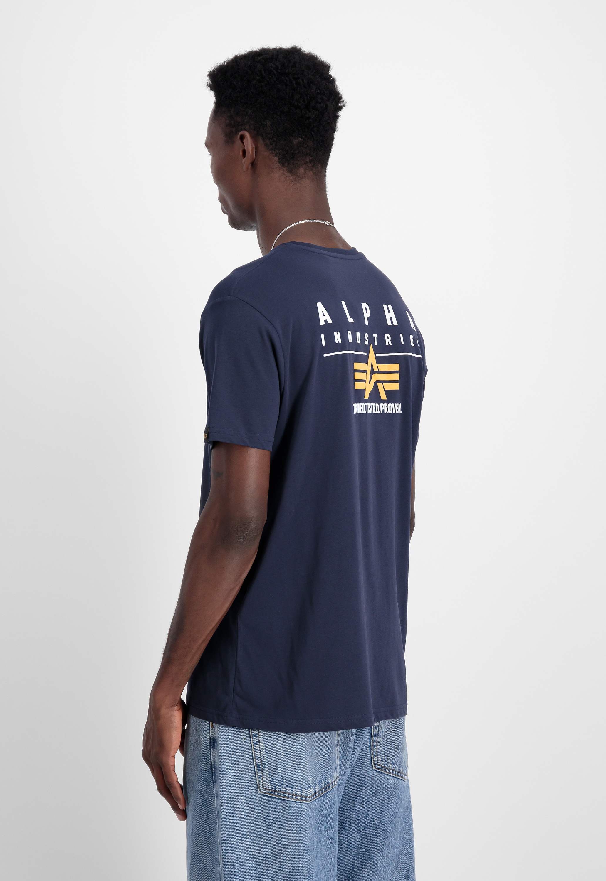 Alpha Industries T-Shirt »Puff Print Logo Backprint T-Shirt T-Shirt«