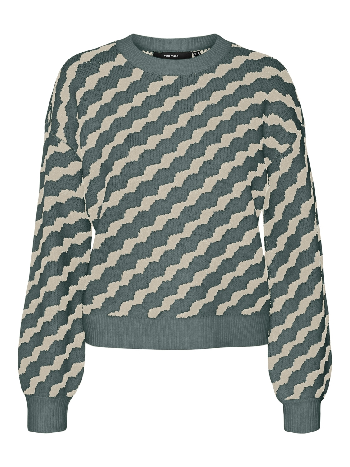 Vero Moda Rundhalspullover VMLARA LS O-NECK PULLOVER GA BOO REP günstig online kaufen