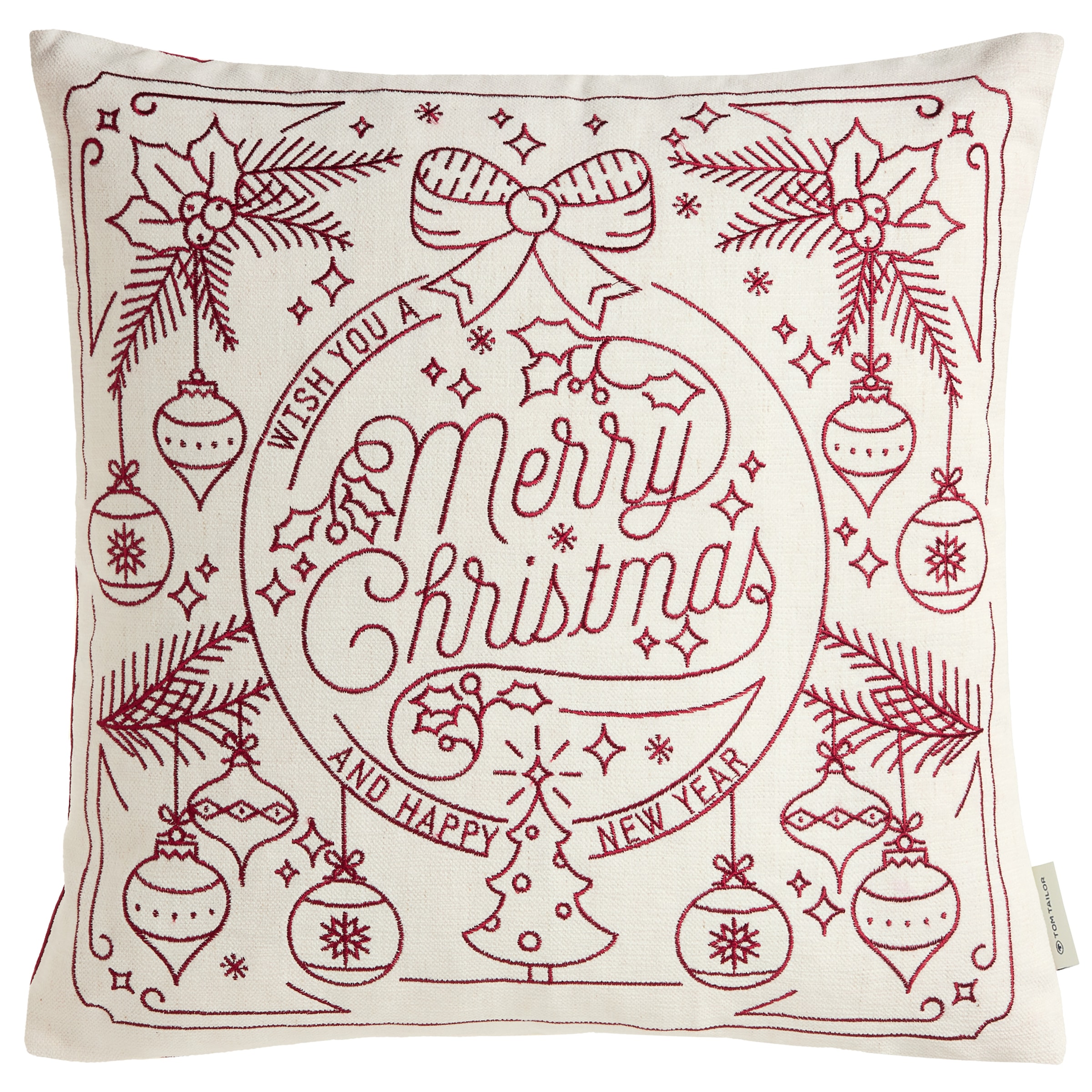 TOM TAILOR HOME Dekokissen "Christmas" bestickt günstig online kaufen