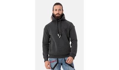 Kapuze Eduardo«, Herren »Emilio mit BAUR | Sweatshirt Kragen ▷ Hoodie Stone hohem bestellen und Harbour