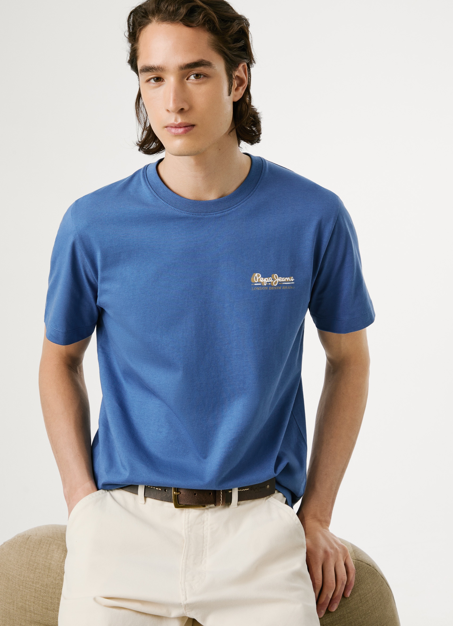 Pepe Jeans T-Shirt "MILON TEE", mit geripptem Rundhals günstig online kaufen