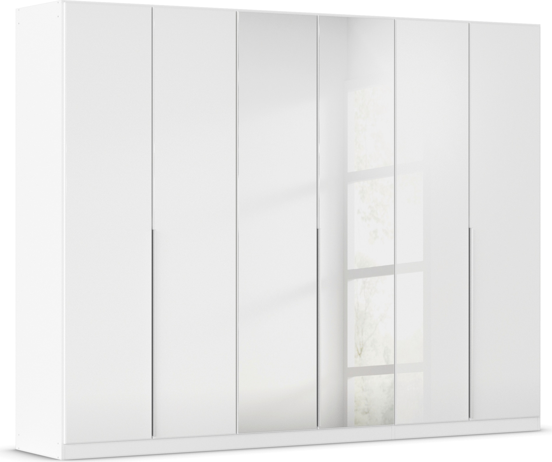 OTTO home Drehtürenschrank "Kleiderschrank Schrank Garderobe AGORDO mit Glasfront und Spiegel" in zwei Griff-Farben, Breiten 91-405 cm, durchdachte Innenausstattung, in 8 Breiten und 2 Höhen MADE IN GERMANY