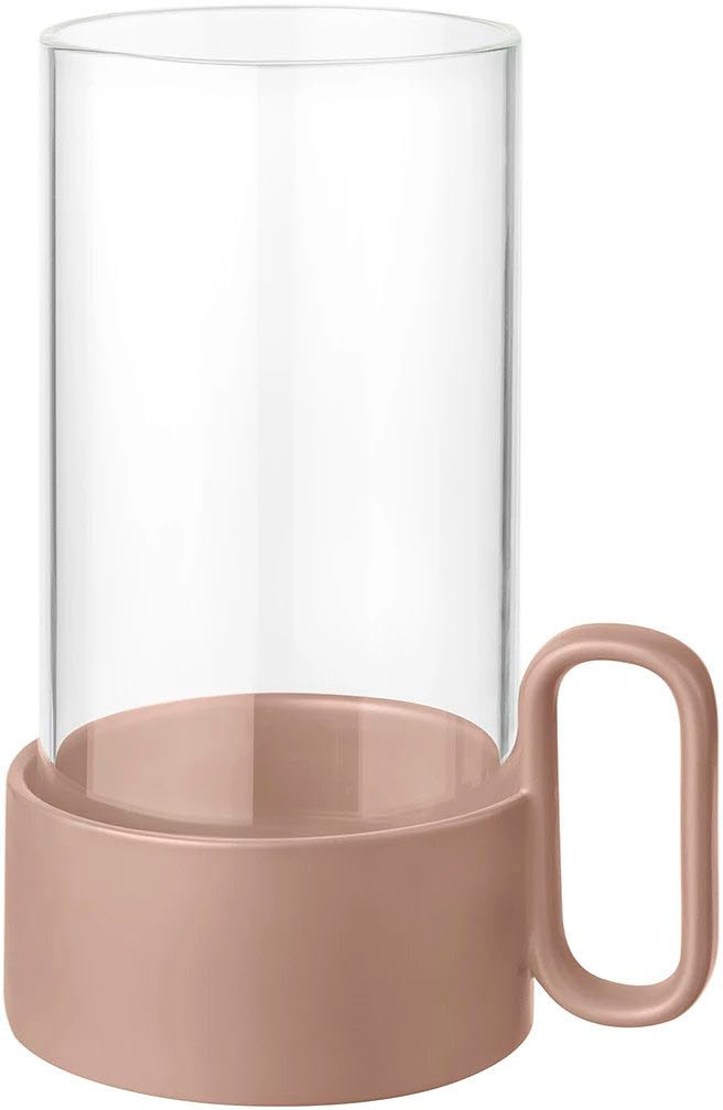 BLOMUS "Windlicht YURAGI" aus Steingut und Glas, Höhe ca. 21 cm günstig online kaufen