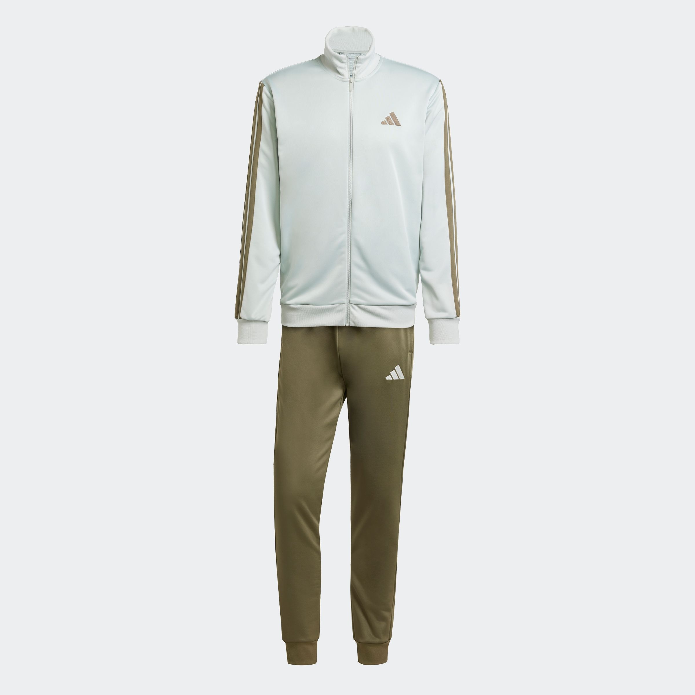 adidas Sportswear Trainingsanzug »M 3S FT TT TS«, (2 tlg.), drei Streifen Tracksuit aus weichem French-Terry-Material