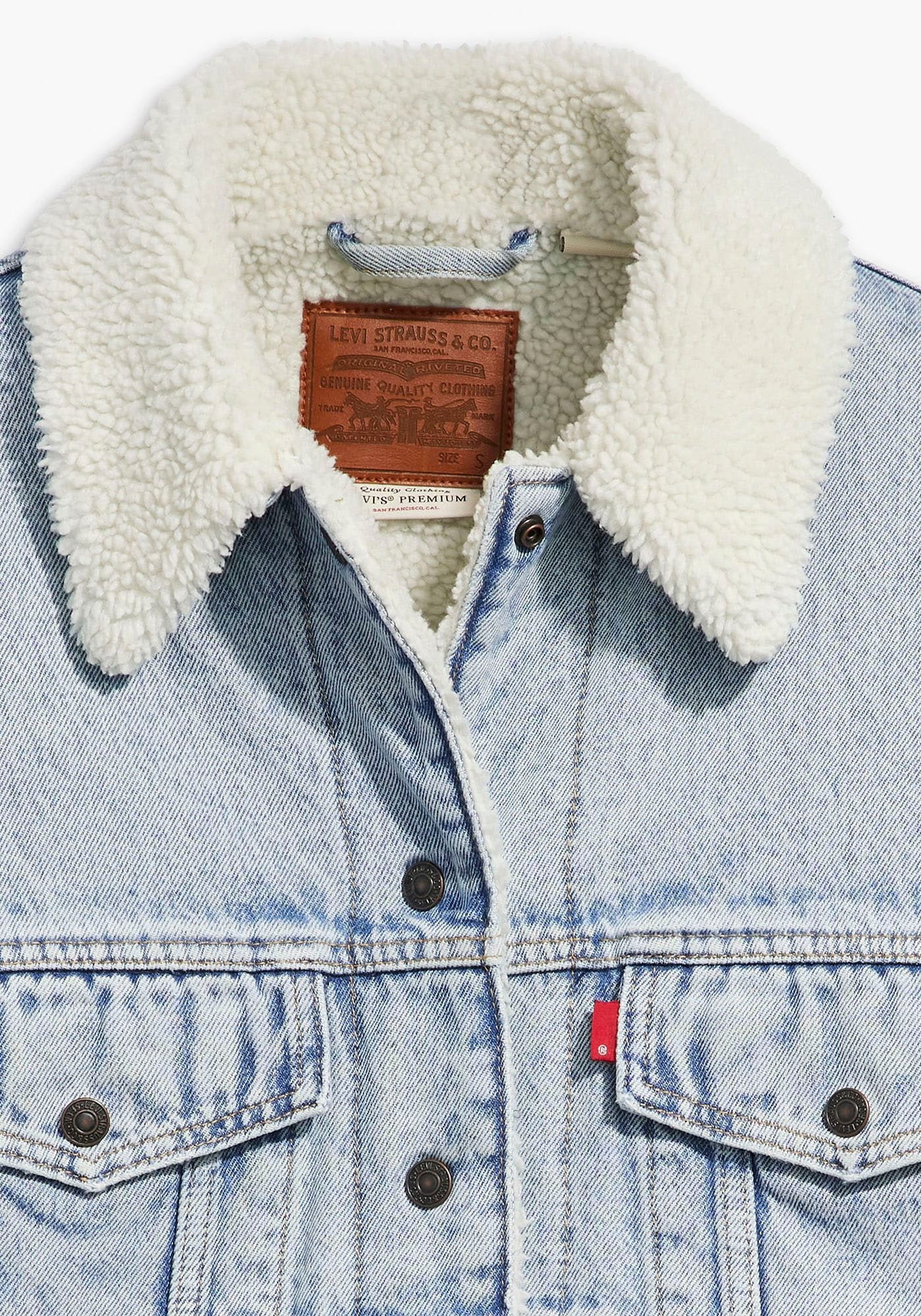 Levi's® Jeansjacke »SHERPA TRUCKER«, mit Teddyplüsch