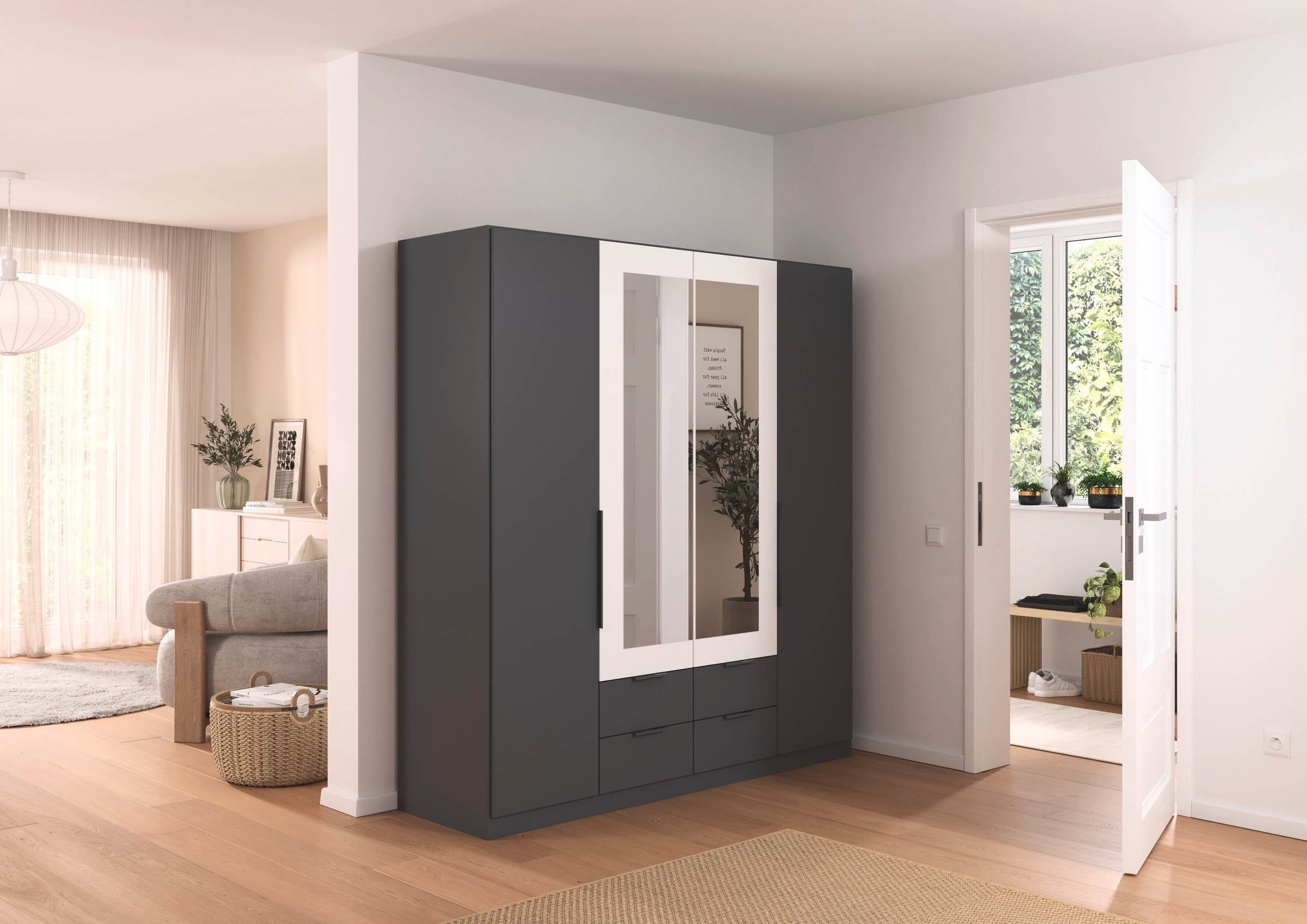 rauch Drehtürenschrank "Kleiderschrank Schrank Garderobe KREFELD optional m günstig online kaufen