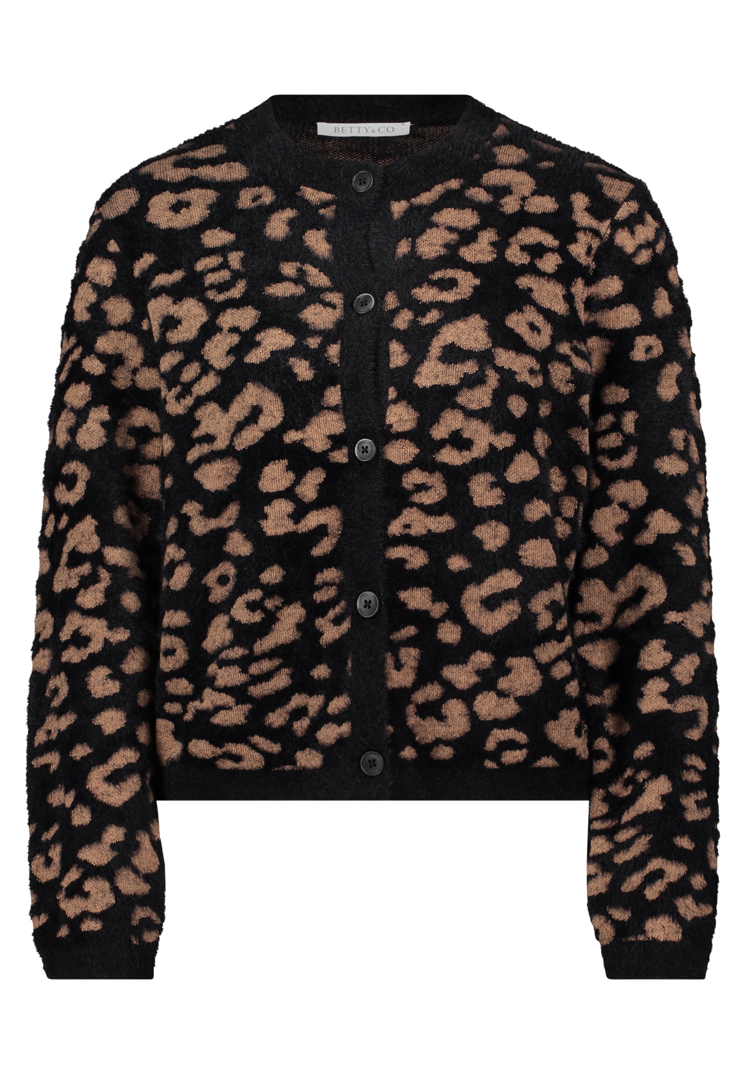 Betty&Co Strickjacke "Damen Strick-Cardigan mit Jacquard", 1 Stk. günstig online kaufen