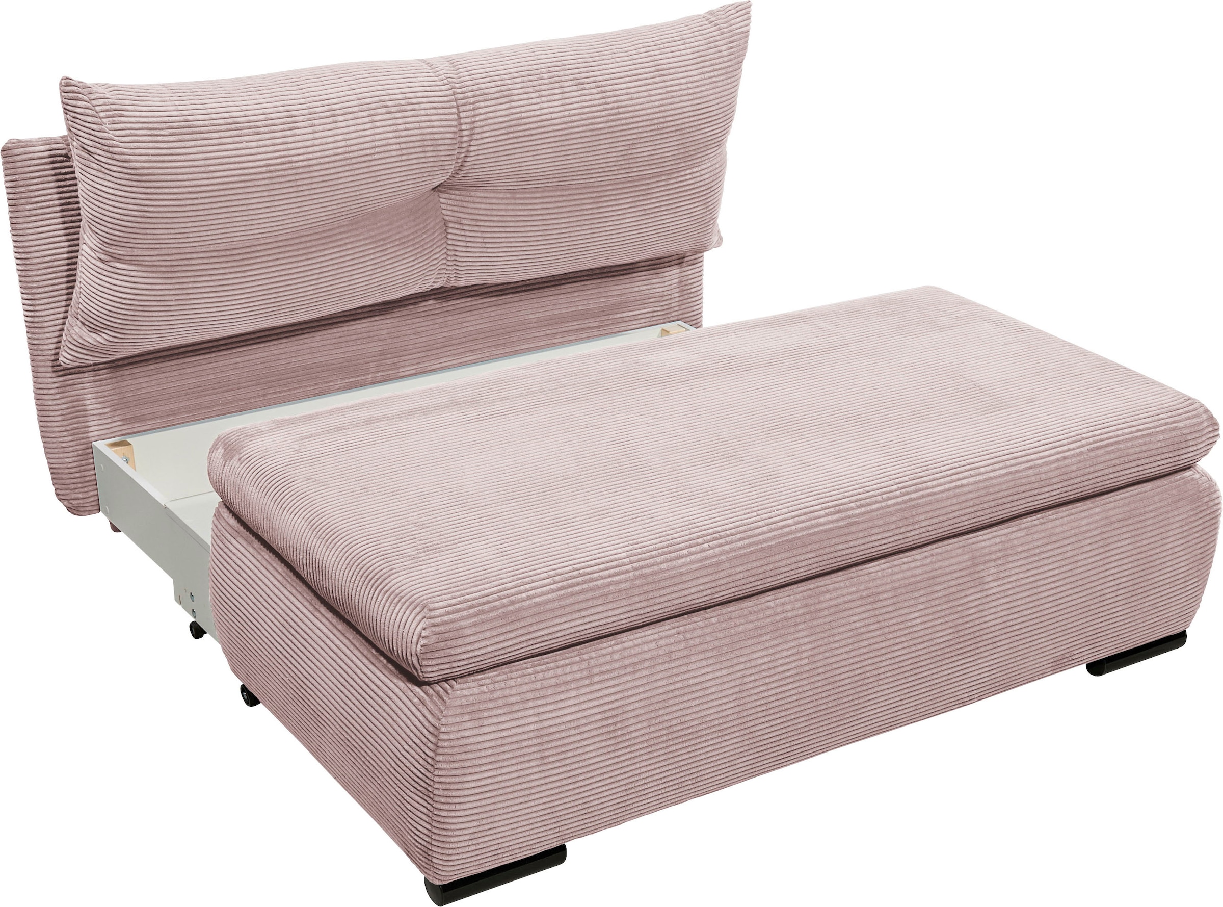 ED EXCITING DESIGN Schlafsofa »Charlie«, Schlafsessel mit Bettkasten & 1 Rückenkissen