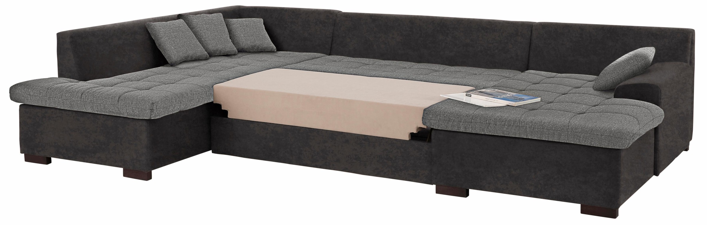 Home affaire Wohnlandschaft "Föhr U-Form" wahlweise mit Bettfunktion günstig online kaufen