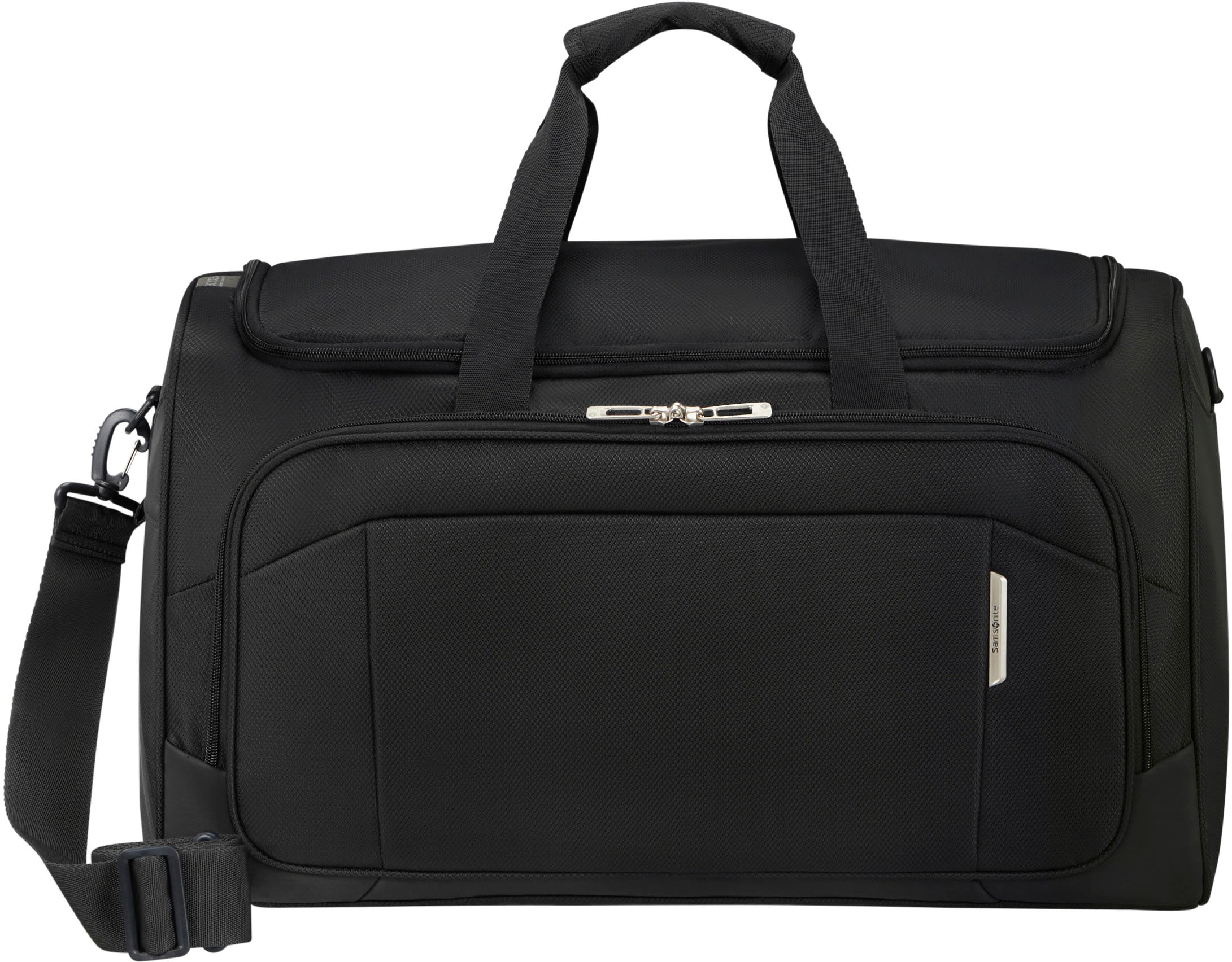 Samsonite Reisetasche »Respark, ozone black, 55 cm«, Handgepäcktasche Reisegepäck mit Trolley-Aufsteck-System