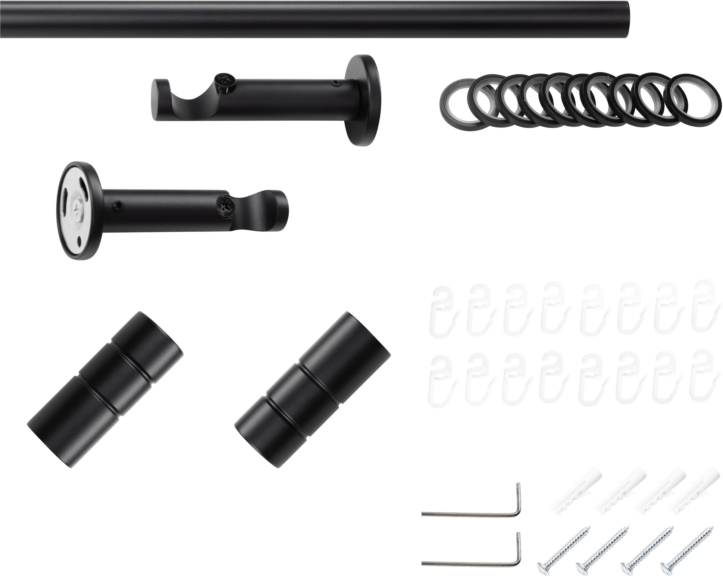 SN DECO GROUP Gardinenstange Ø 25 mm Fixmaß;kürzbar