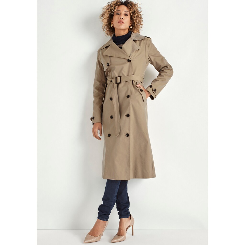 HECHTER PARIS Trenchcoat, (Set, 4 tlg., mit abnehmbarem Gürtel), mit abnehmbaren Ärmeln