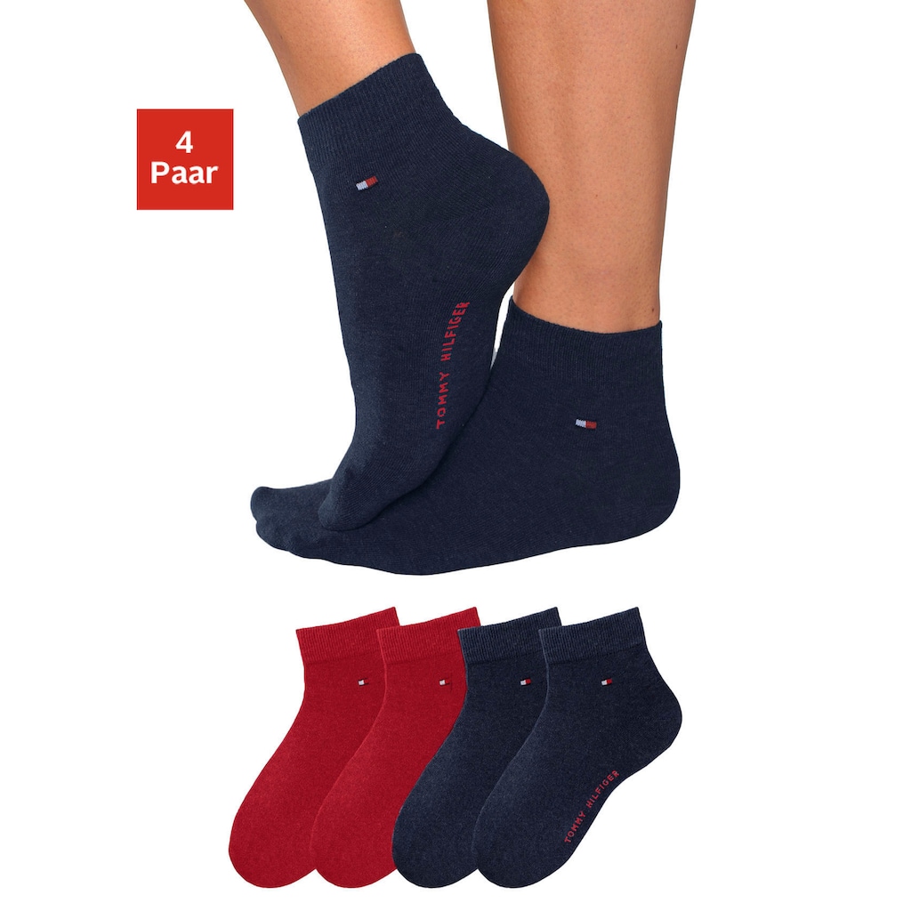 Tommy Hilfiger Kurzsocken, (4 Paar)