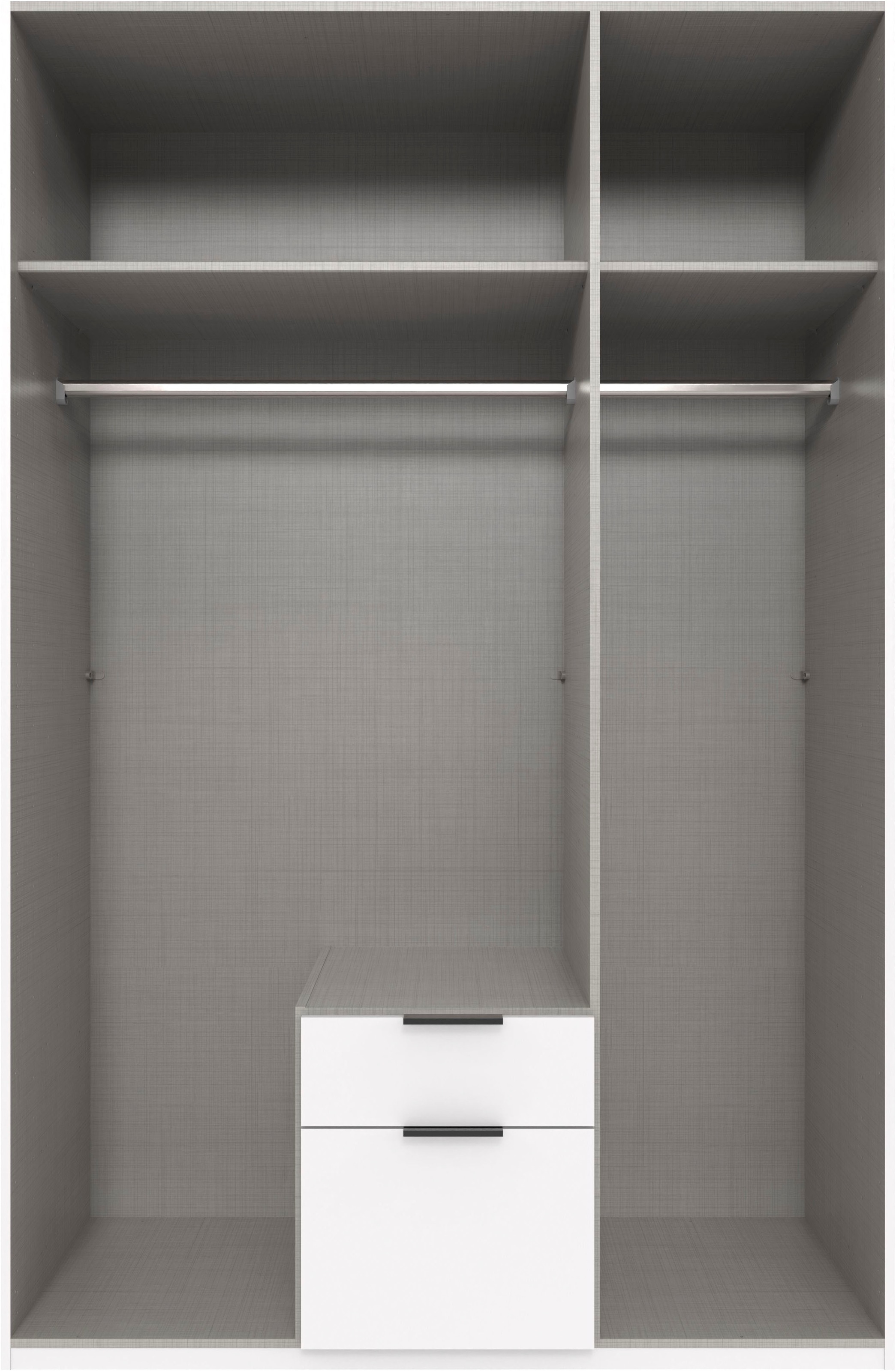 Thumbnail - Wimex Drehtürenschrank "Mugano" mit langen oder kurzen Griffen aus Metall, wahlweise mit oder ohne Spiegel, mit Schublad...