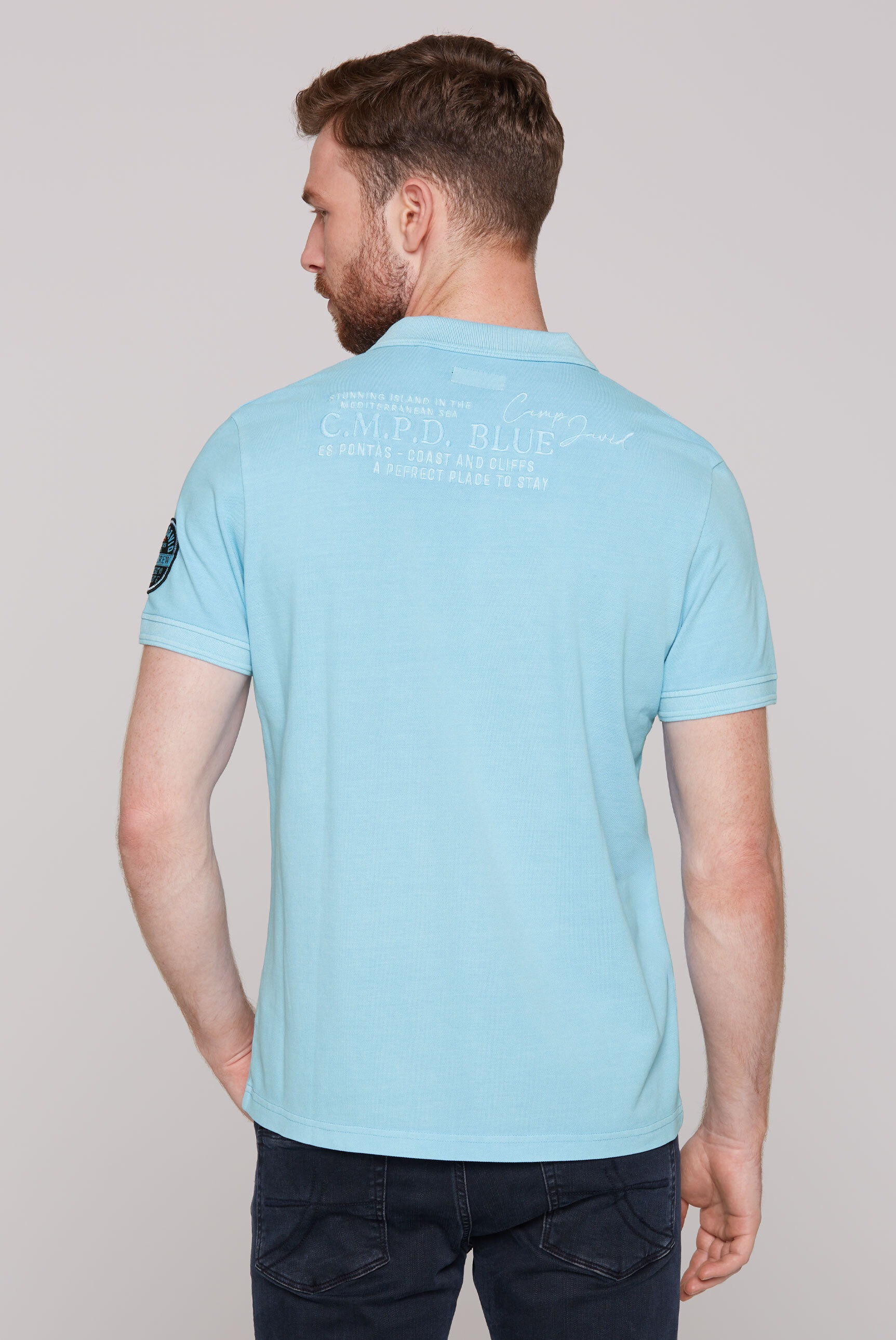 CAMP DAVID Poloshirt, aus Baumwolle