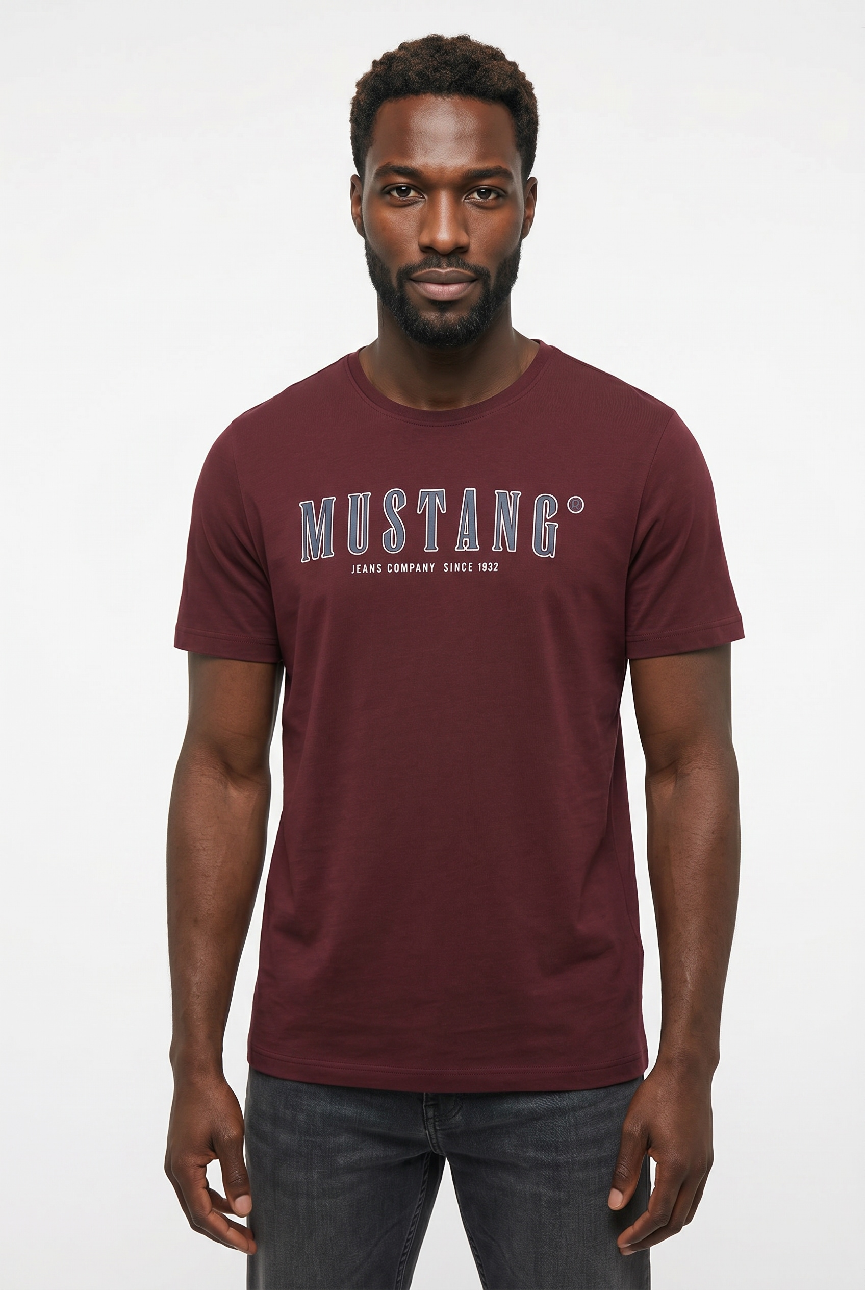 MUSTANG T-Shirt "MU-Alex" plakativ bedruckt