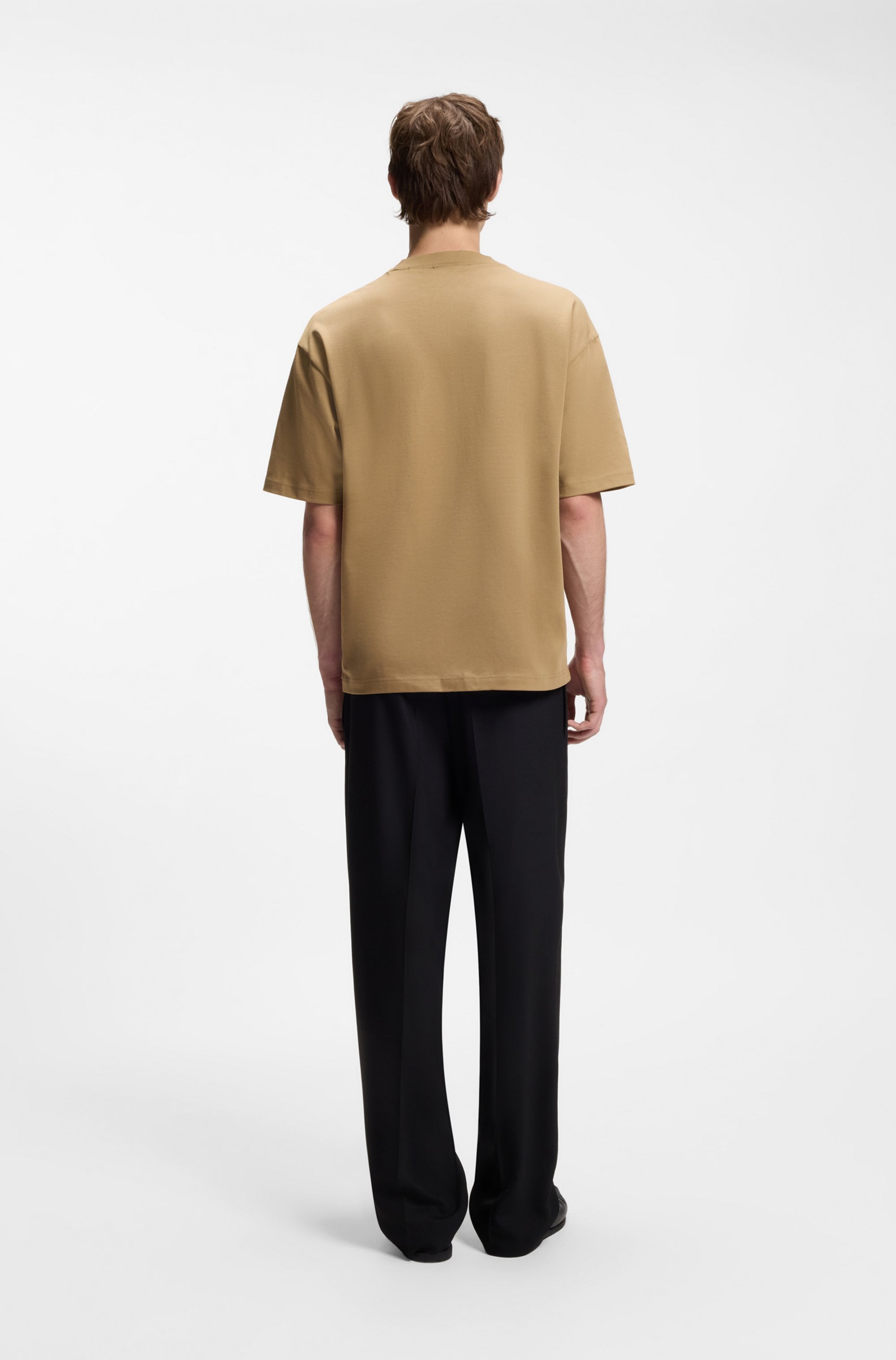 HUGO T-Shirt »Dinkee« Oversized-Fit, reine Baumwolle, Logo-Druck