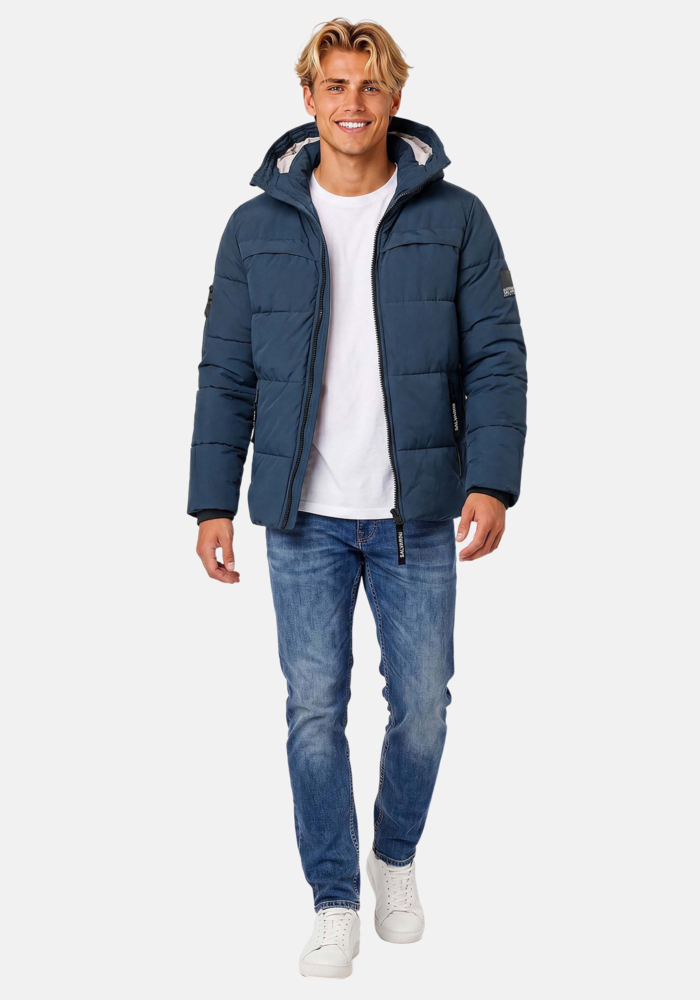 Alessandro Salvarini Winterjacke "ASDiego" mit extra hohem Kragen und vielen Taschen