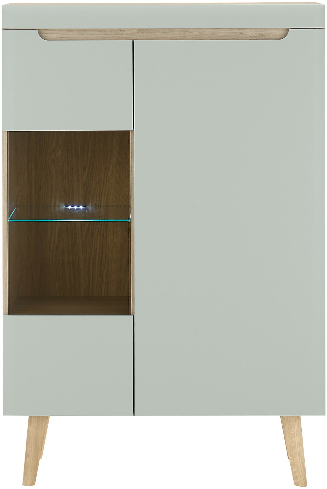 Thumbnail - INOSIGN Vitrine "Torge, Hochschrank, Glasvitrine, Standvitrine, Vitrinenschrank" 1 Stk. tlg. in drei verschiedenen Farbe...