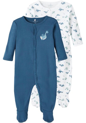 Name It Schlafoverall »NBMNIGHTSUIT 2P W/F MAJOLICA WHALE«, (Packung, 2 tlg.) kaufen